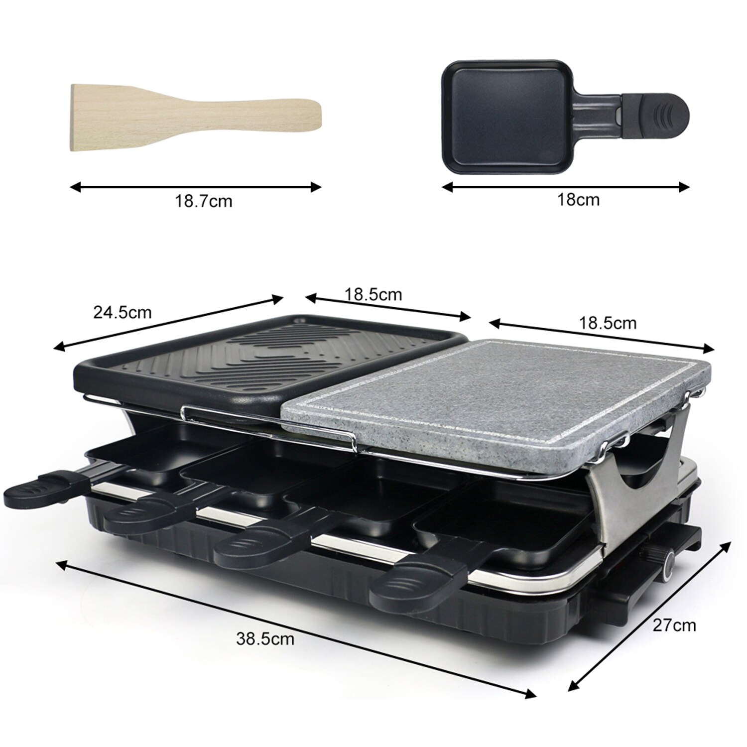 Mini BBQ Grill, Smokeless Portable Tabletop Non Stick Barbecue