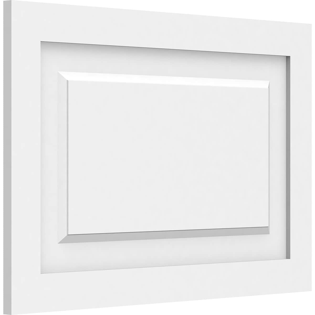 Ekena Millwork WALP24X16X062HAR 24-in x 16-in Smooth Paintable/Stainable White PVC Fretwork Wall Panel (