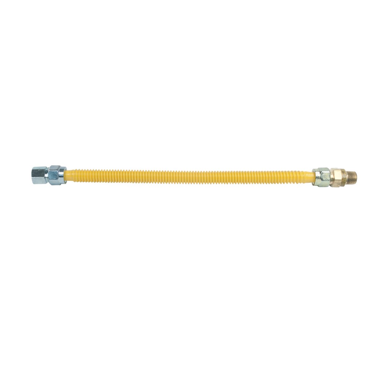 BrassCraft CSSC45R-18 X 14.38-in L x 9.25-in W x 1.25-in D 1/2-in -in FIP Inlet x 1/2-in -in Pipe thread Outlet Stainless steel Gas connector