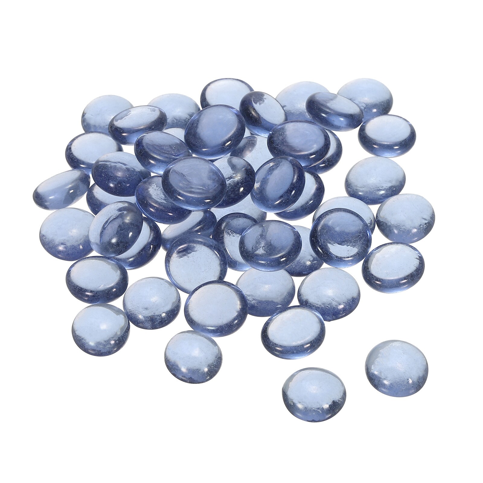 Unique Bargains Decorative Flat Glass Marbles 17-19mm Rock Vase Filler ...