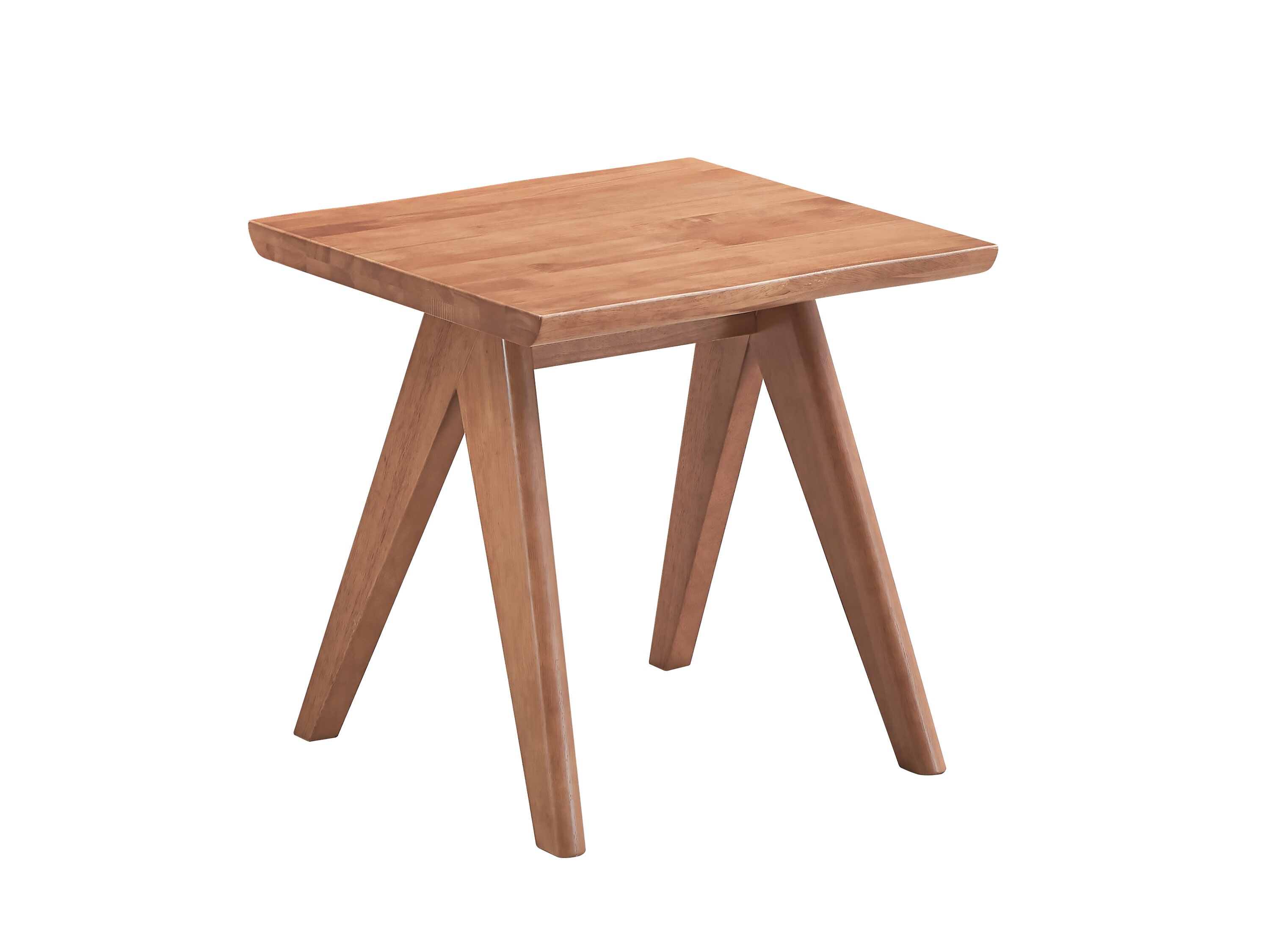 Flynama L-AC02376 22-in W x 22-in H Natural Wood Square Modern End Table Assembly Required