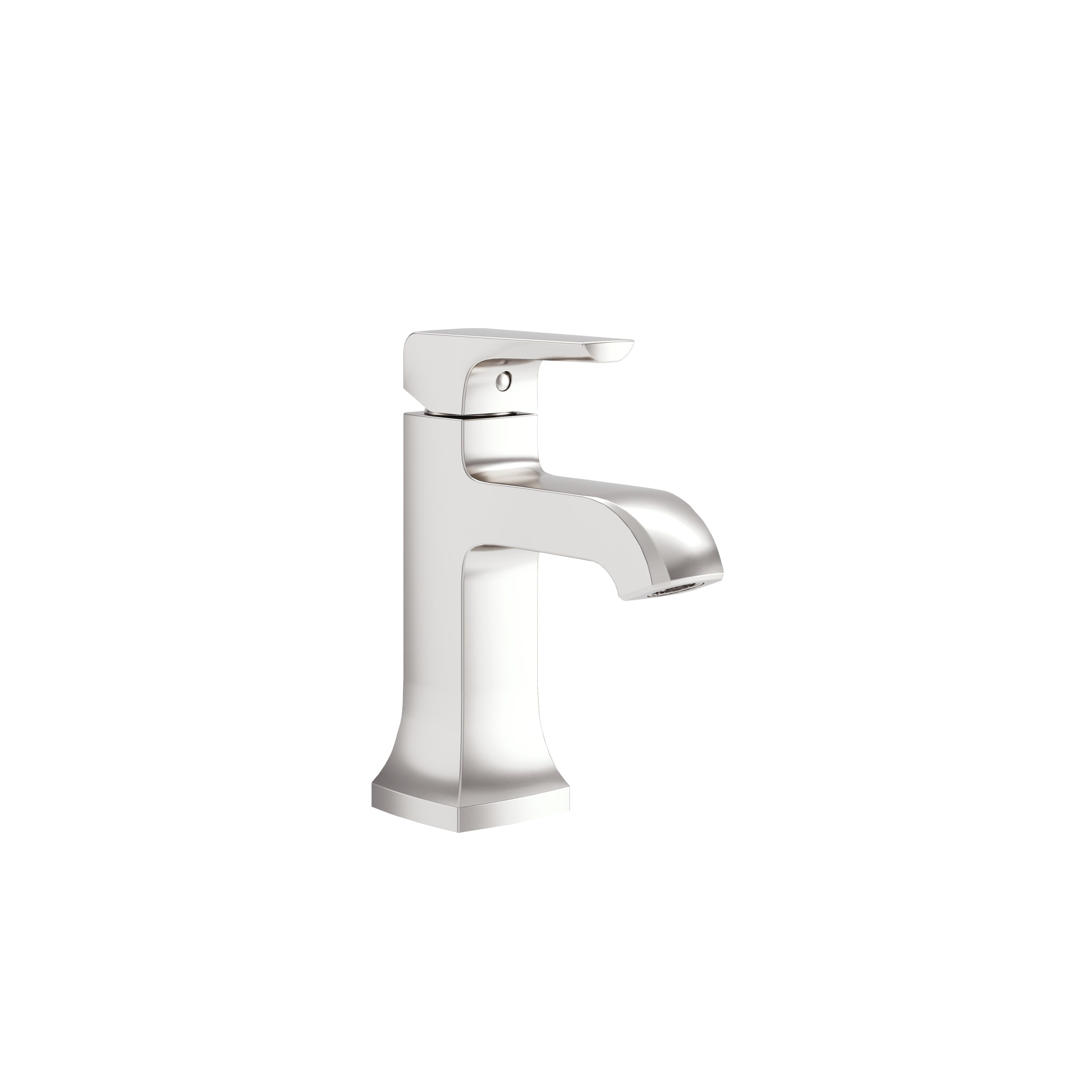 Symmons Oak Satin Nickel Single hole 1-handle WaterSense High-arc Commercial/Residential Handle Bathroom Sink Faucet with Drain