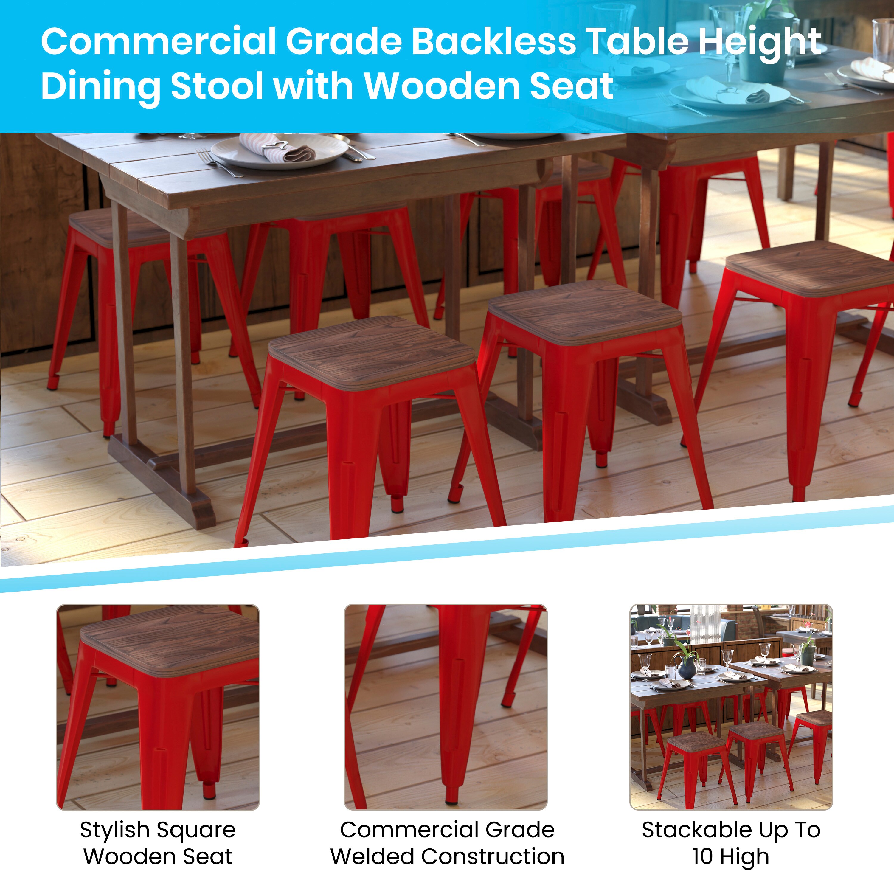 Flash Furniture 840196337470 stools - View #2
