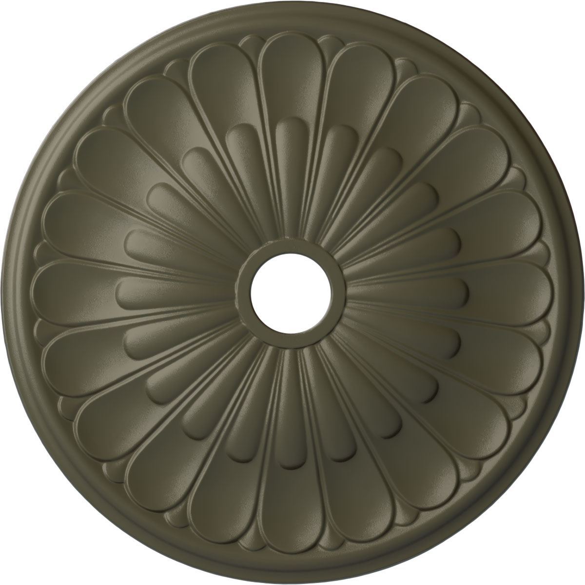 Ekena Millwork CM26ELWHF Elsinore 26.75-in W x 26.75-in L Painted Witch Hazel Polyurethane Whole Ceiling Medallion