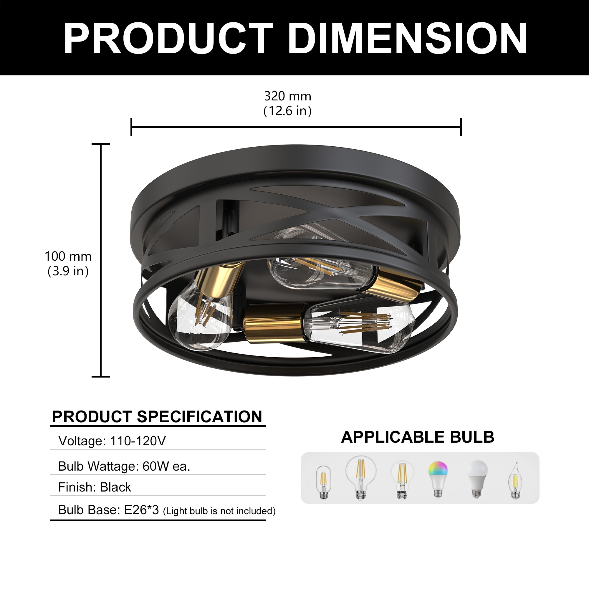 YANSUN LA-BD-QX05902CGB-11 flushmounts - View #5