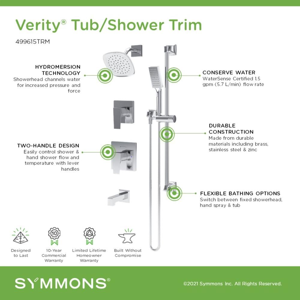 Symmons 499615TRM Tub-Shower-Faucets - View #3