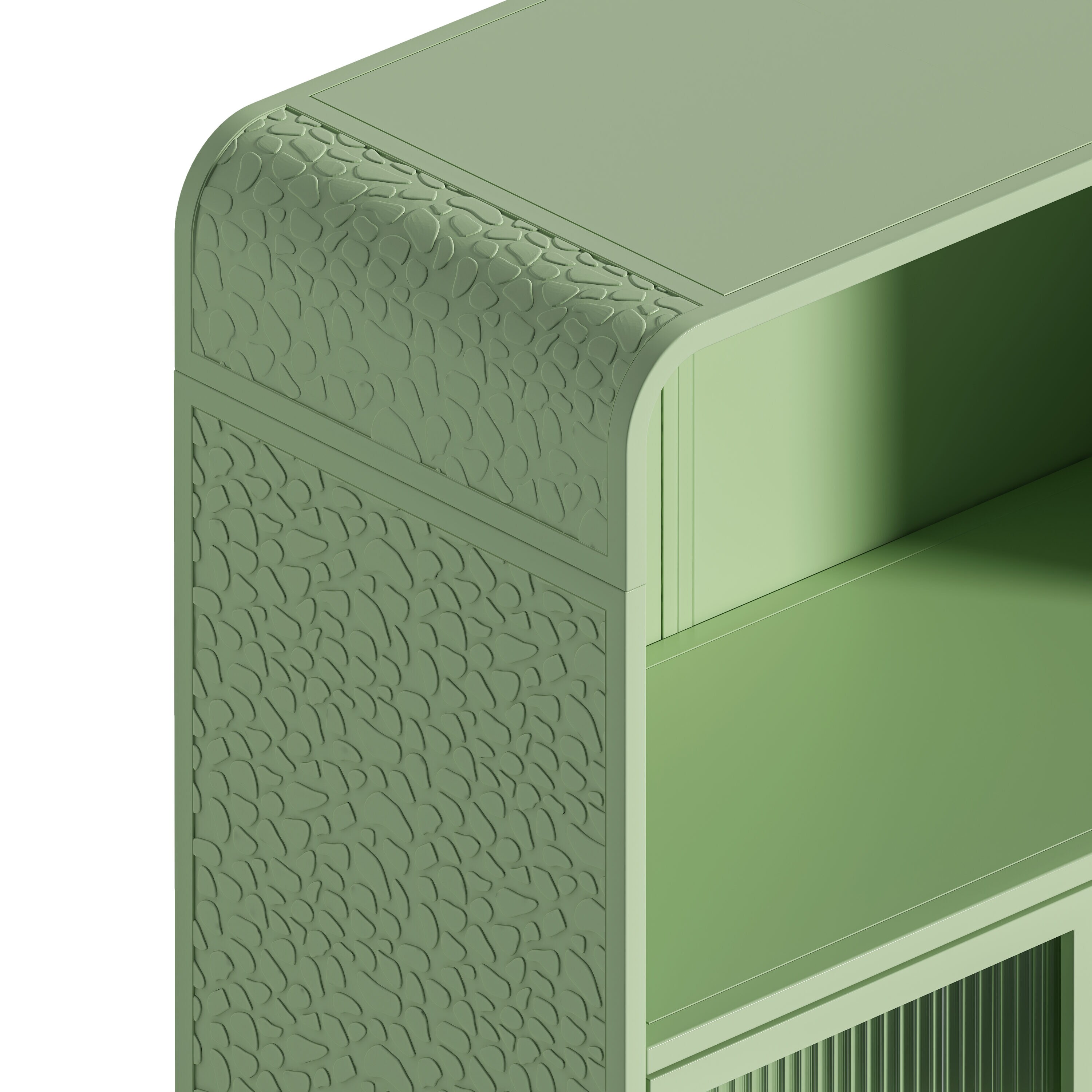 Hrinhom BA06-GREEN Linen-Cabinets - View #8