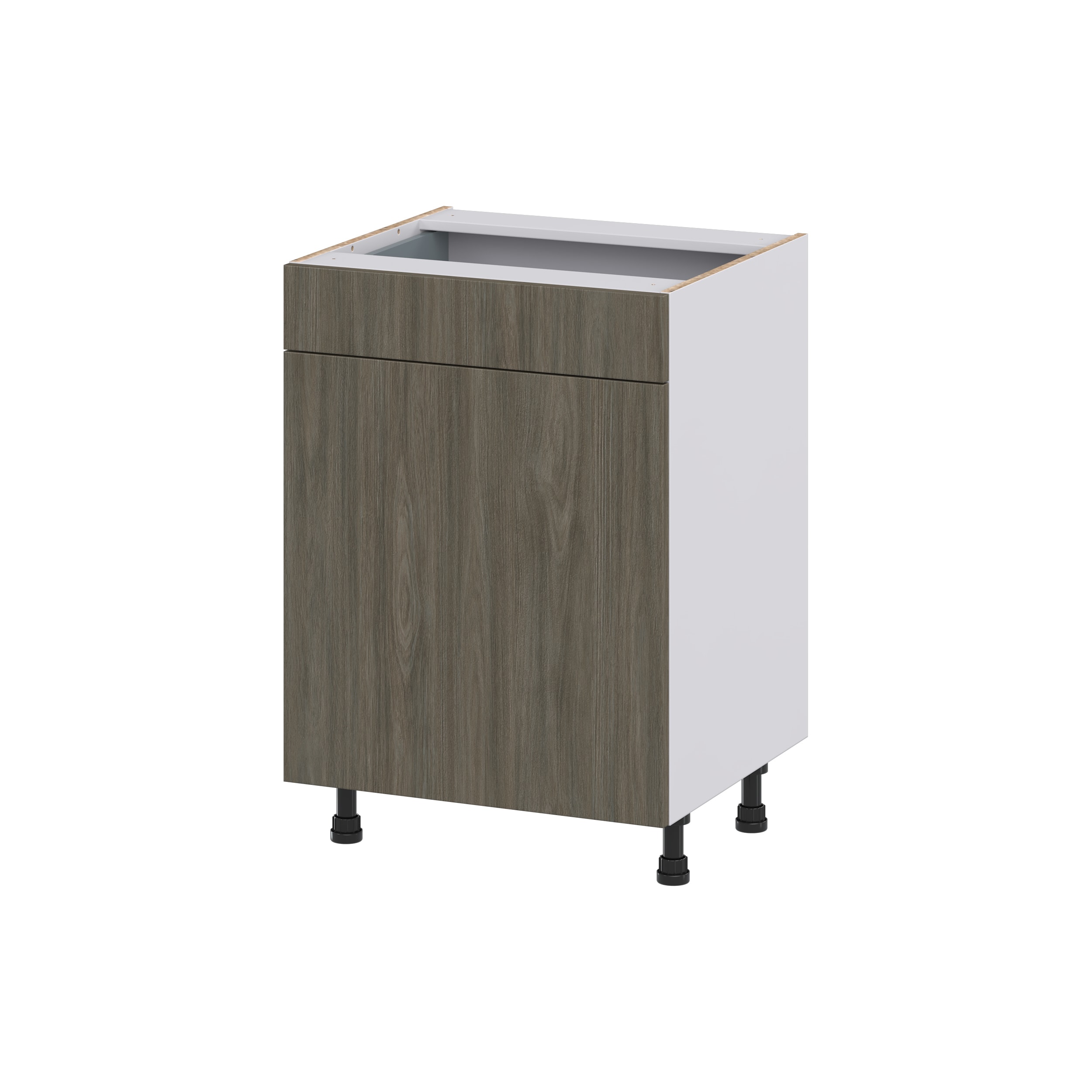 Hugo&Borg DSV24(L/R)-SA Savane 24-in W x 34.5-in H x 21-in D Textmel Base Fully assembled Cabinet (Flat Panel Slab)