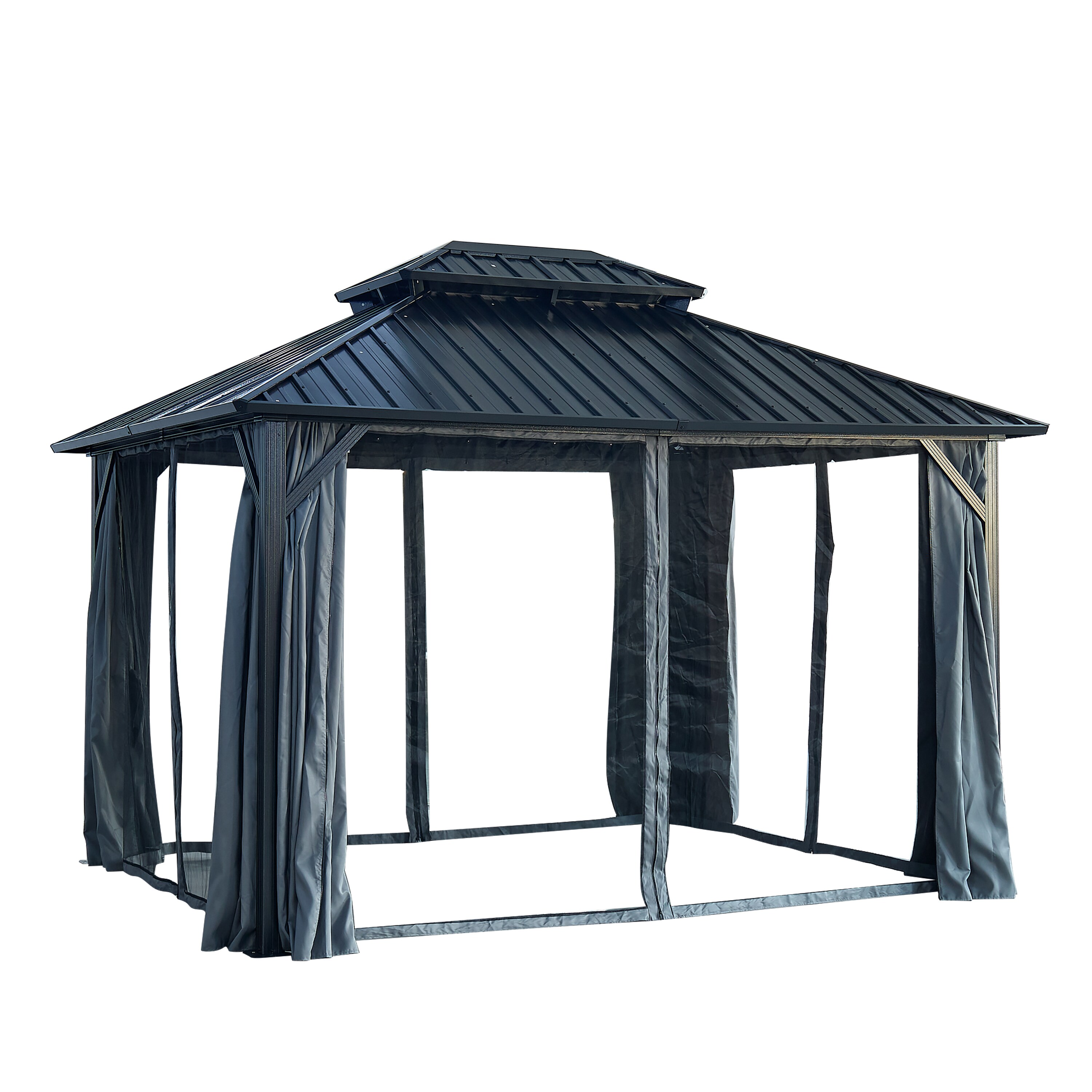 Kahomvis 765-2QP109-04 Wood-Resin-Gazebos - View #8