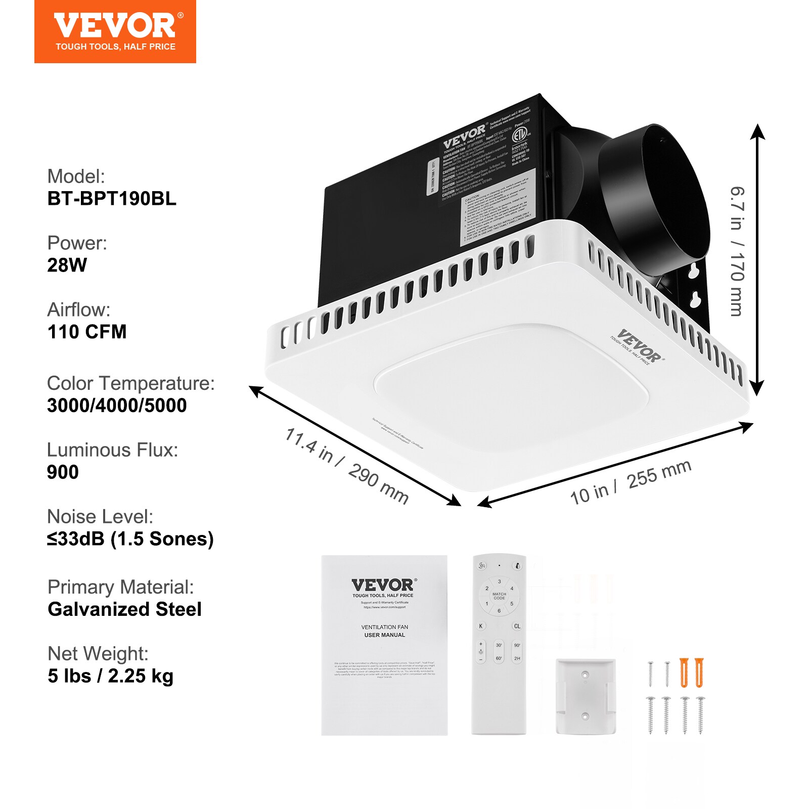 VEVOR DDYSPQSWS110CK7N0V1  - View #11