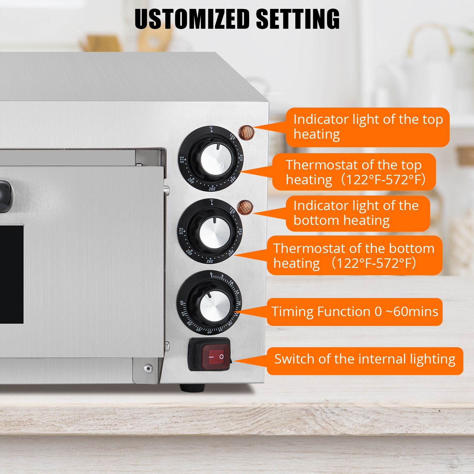 Garvee 09GXFCHBNL-HXYY-822 Outdoor-Pizza-Ovens - View #6