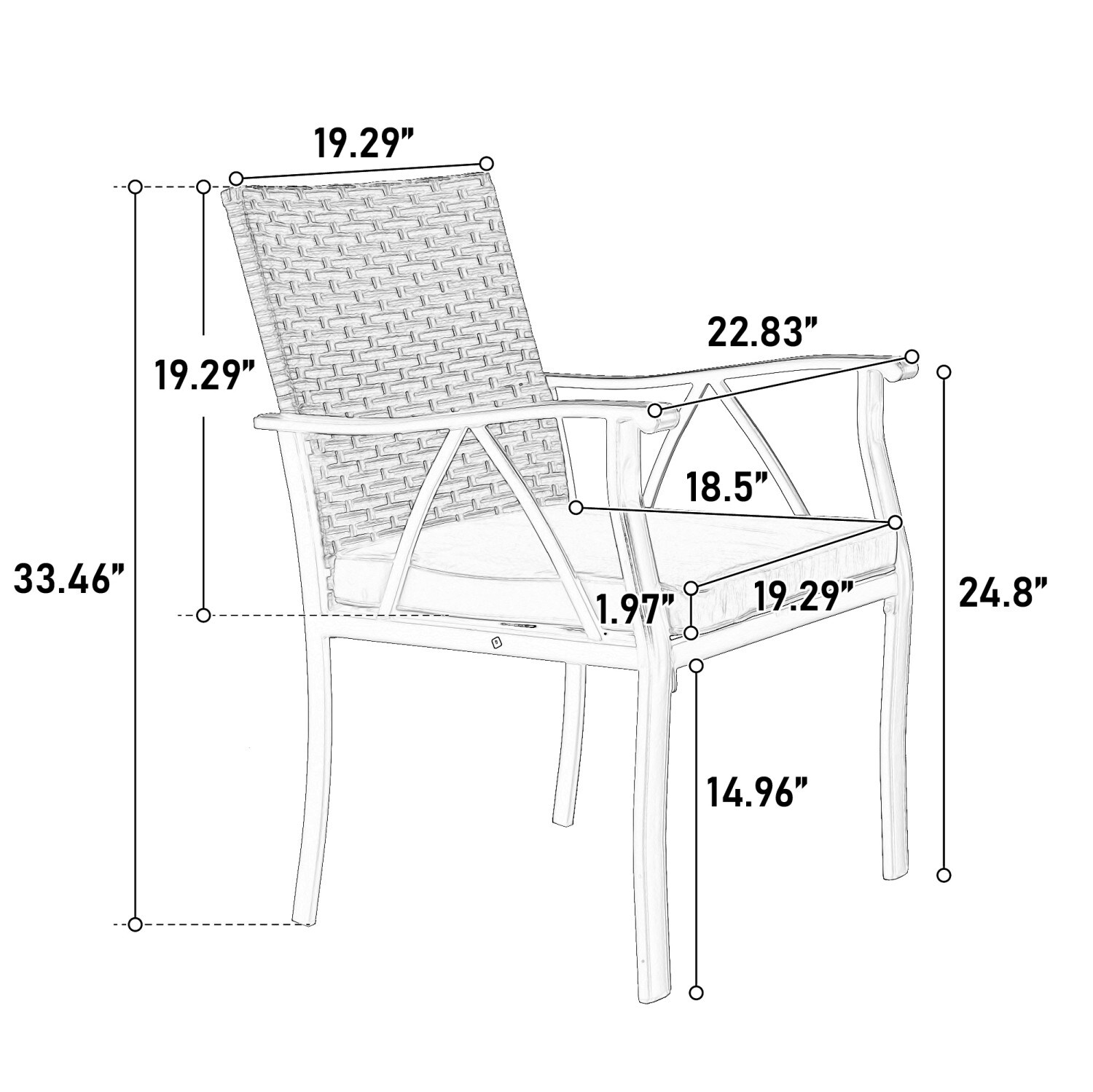 Dexmalle W640S00043 Patio-Dining-Sets - View #2