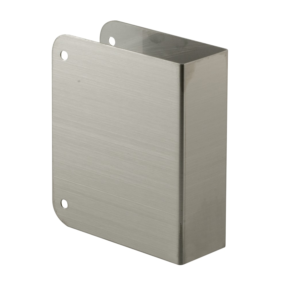Prime-Line MP9492 4-5/16-in W x 4-1/2-in H Brushed Door Reinforcer Reinforcing plate