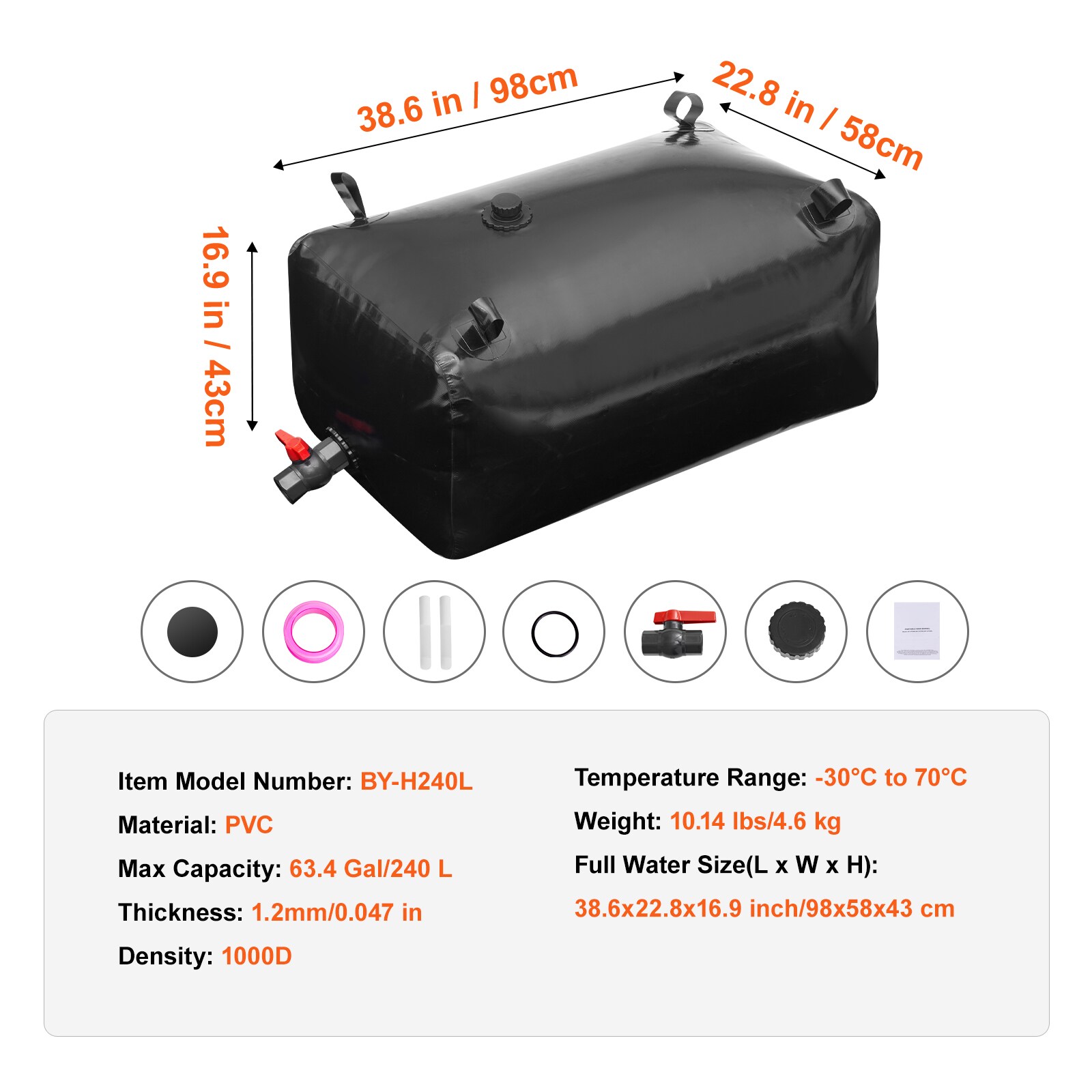 VEVOR SCCSDHSPVCB203526V0 Water-Storage - View #7