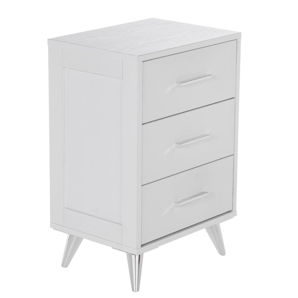 Boston Loft Furnishings ATG2446HF Bix White Nightstand