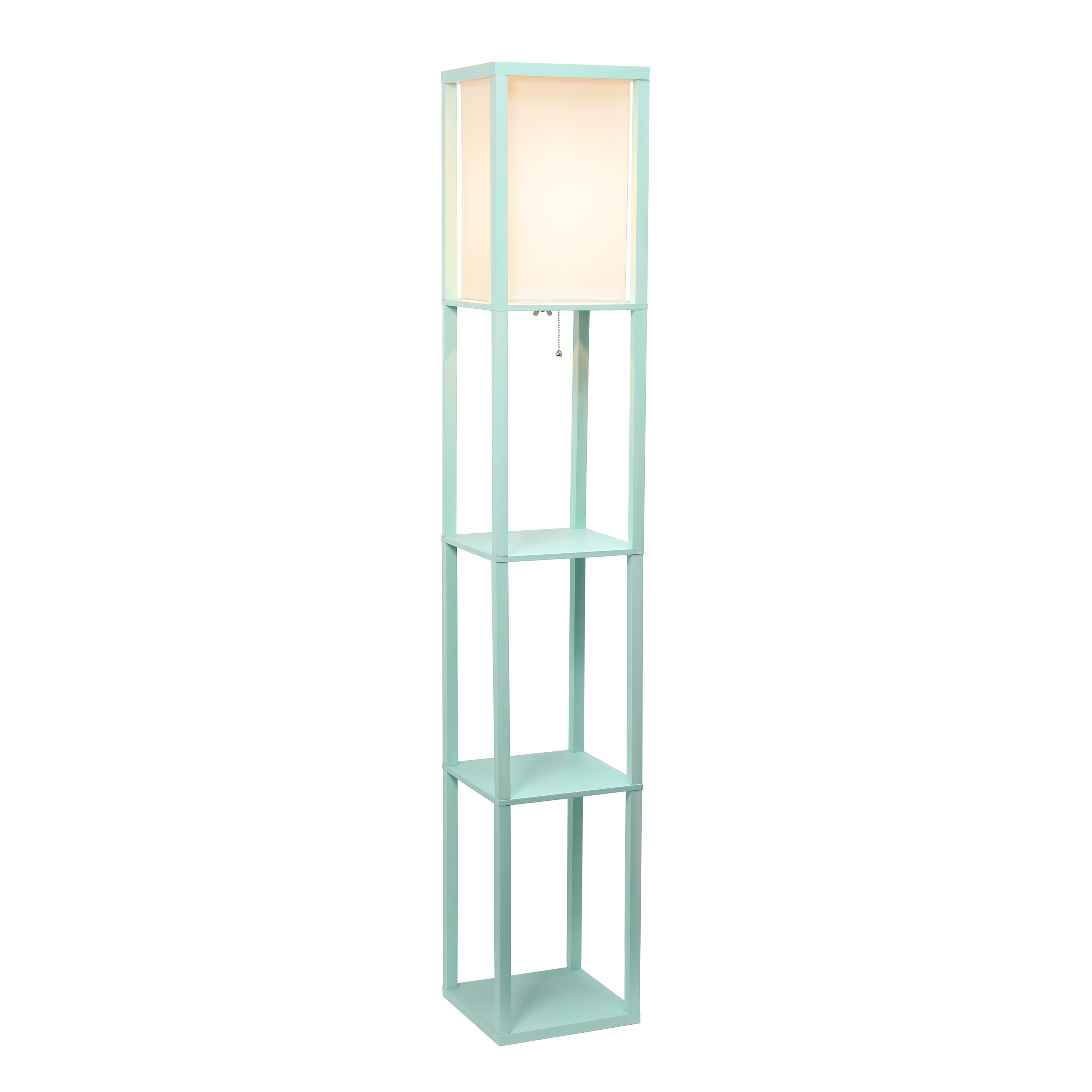 Creekwood Home Classix 62.5-in Aqua Floor Lamp CWF-3007-AU-LB at Lowes.com