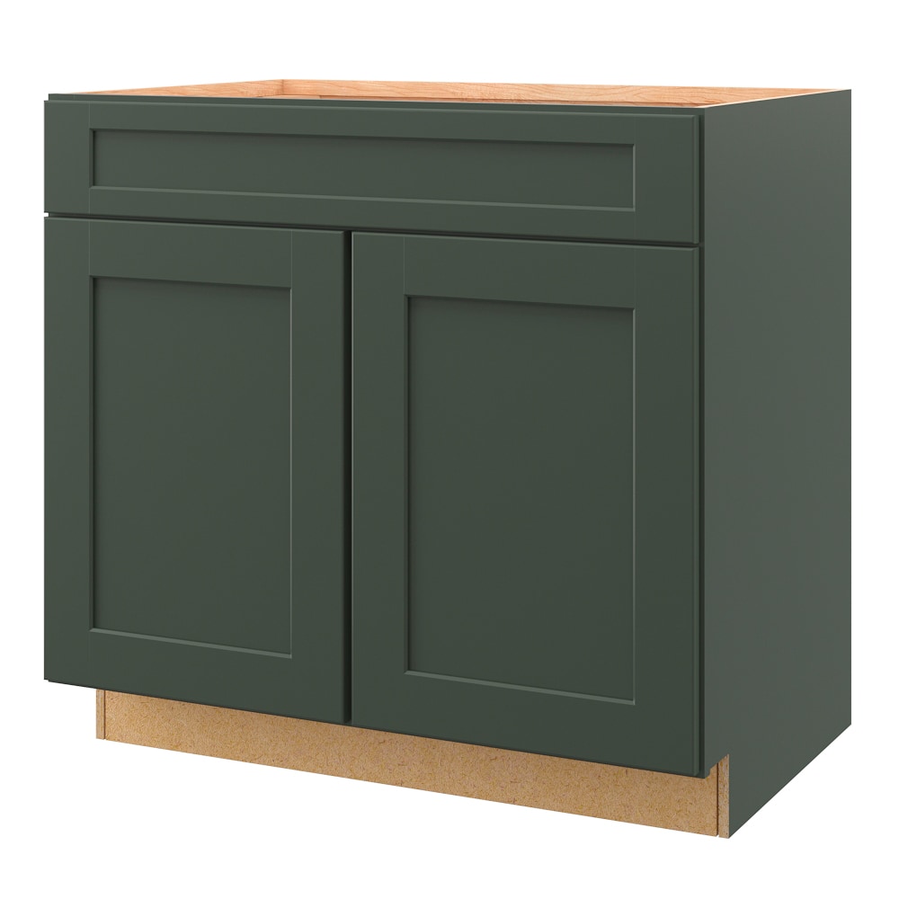 allen + roth Galway 36-in W x 34.5-in H x 24-in D Sage 1-Drawer Base ...