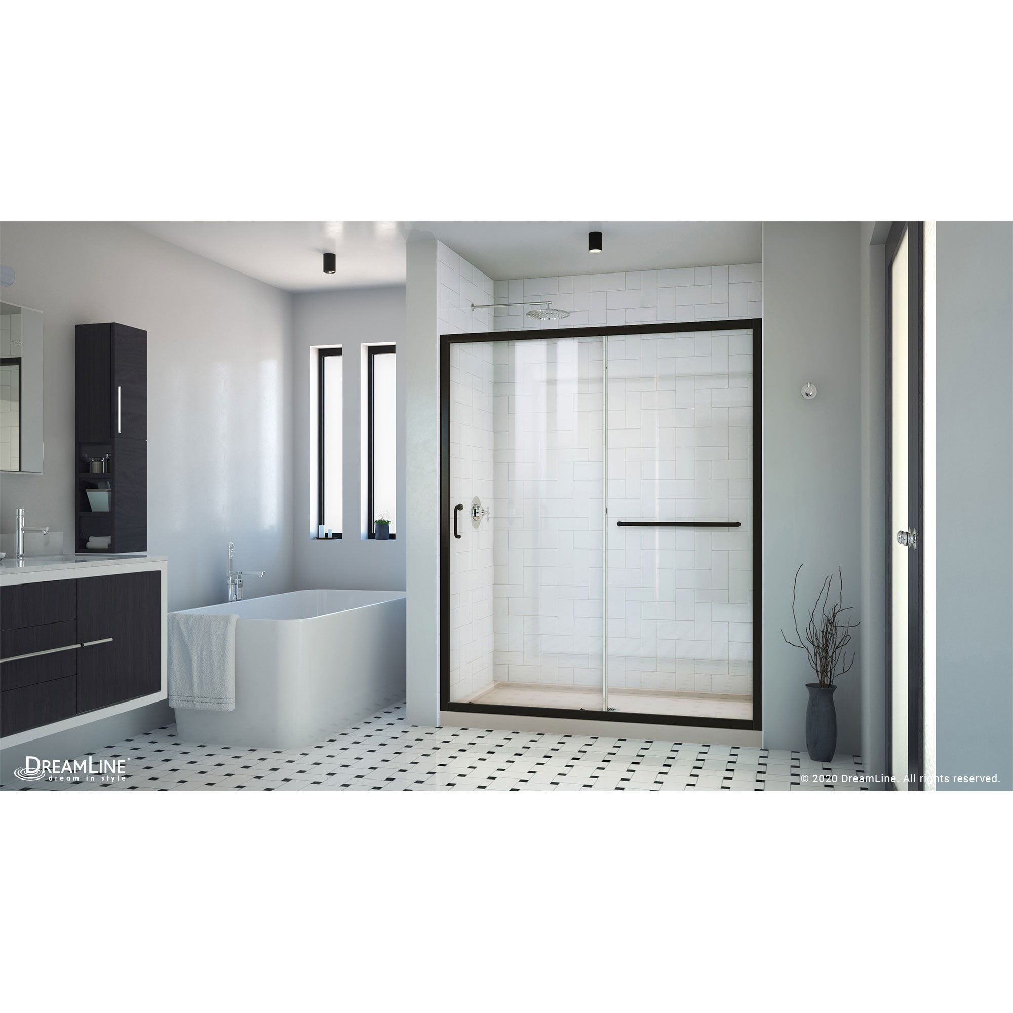 DreamLine DL6971CLC-22-09 Alcove-Shower-Kit - View #2