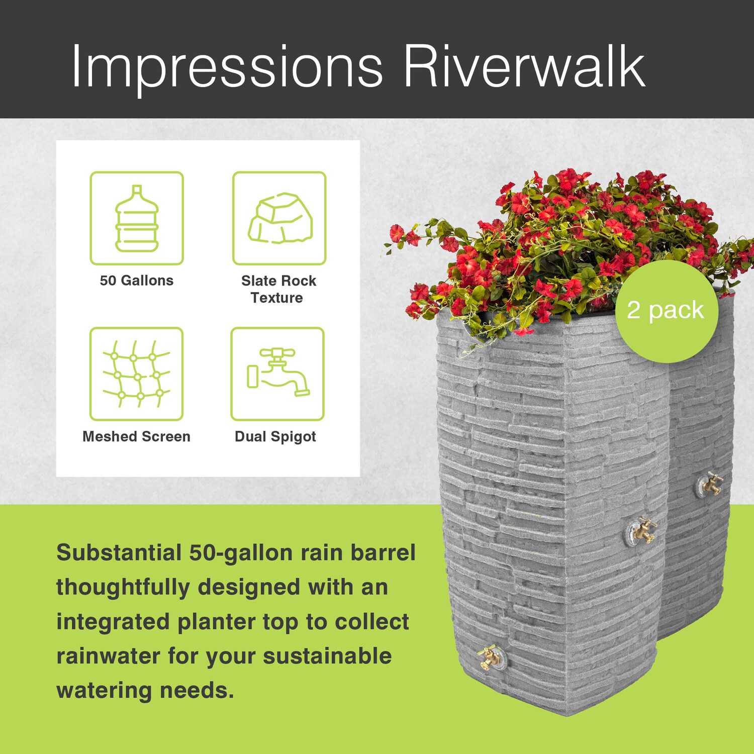Good Ideas 393841 Rain-Barrels - View #3