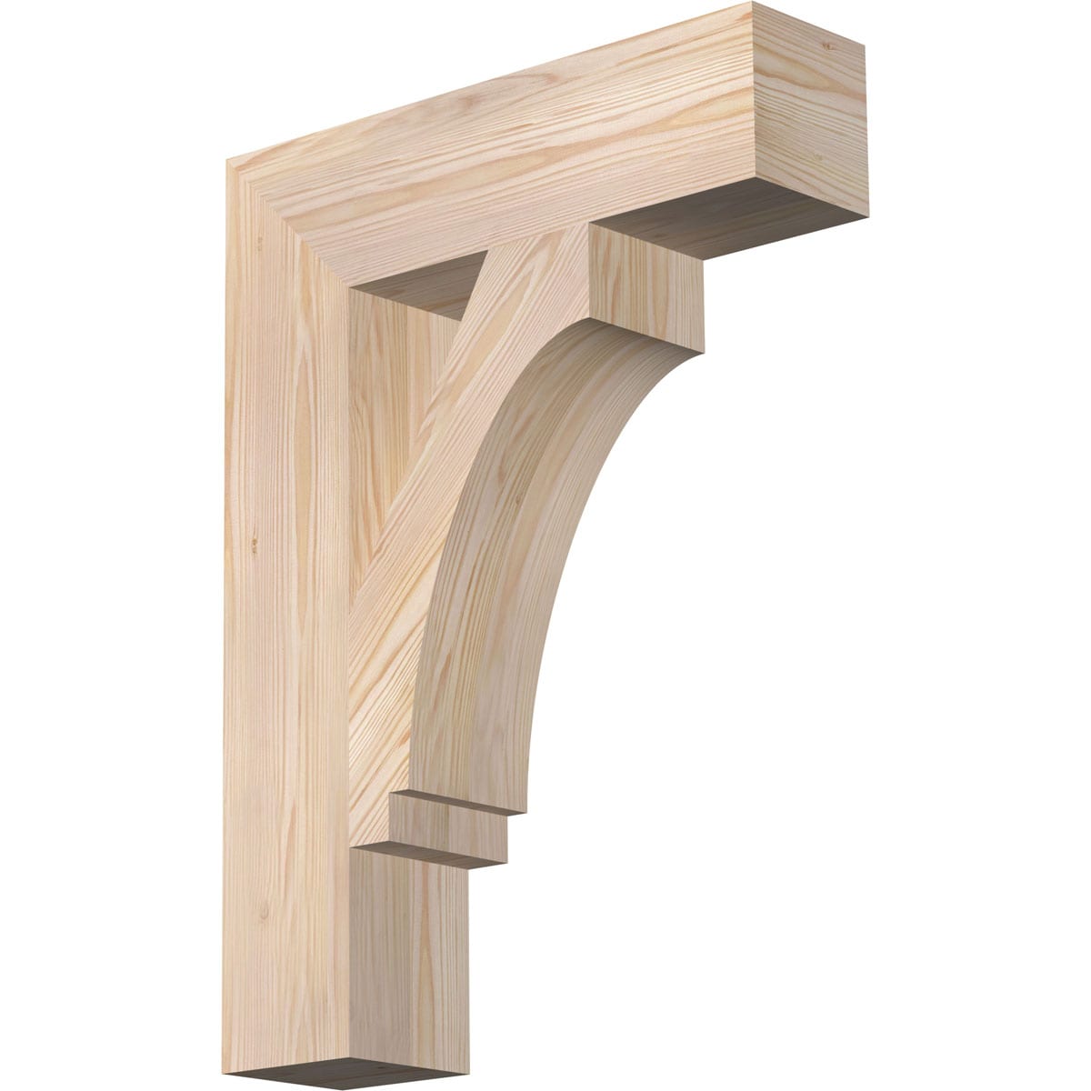 Ekena Millwork BKT06X22X30IMP05SDF Imperial Block Smooth 5-1/2-in x 22-in x 30-in Douglas fir Brown Wood Standard bracket