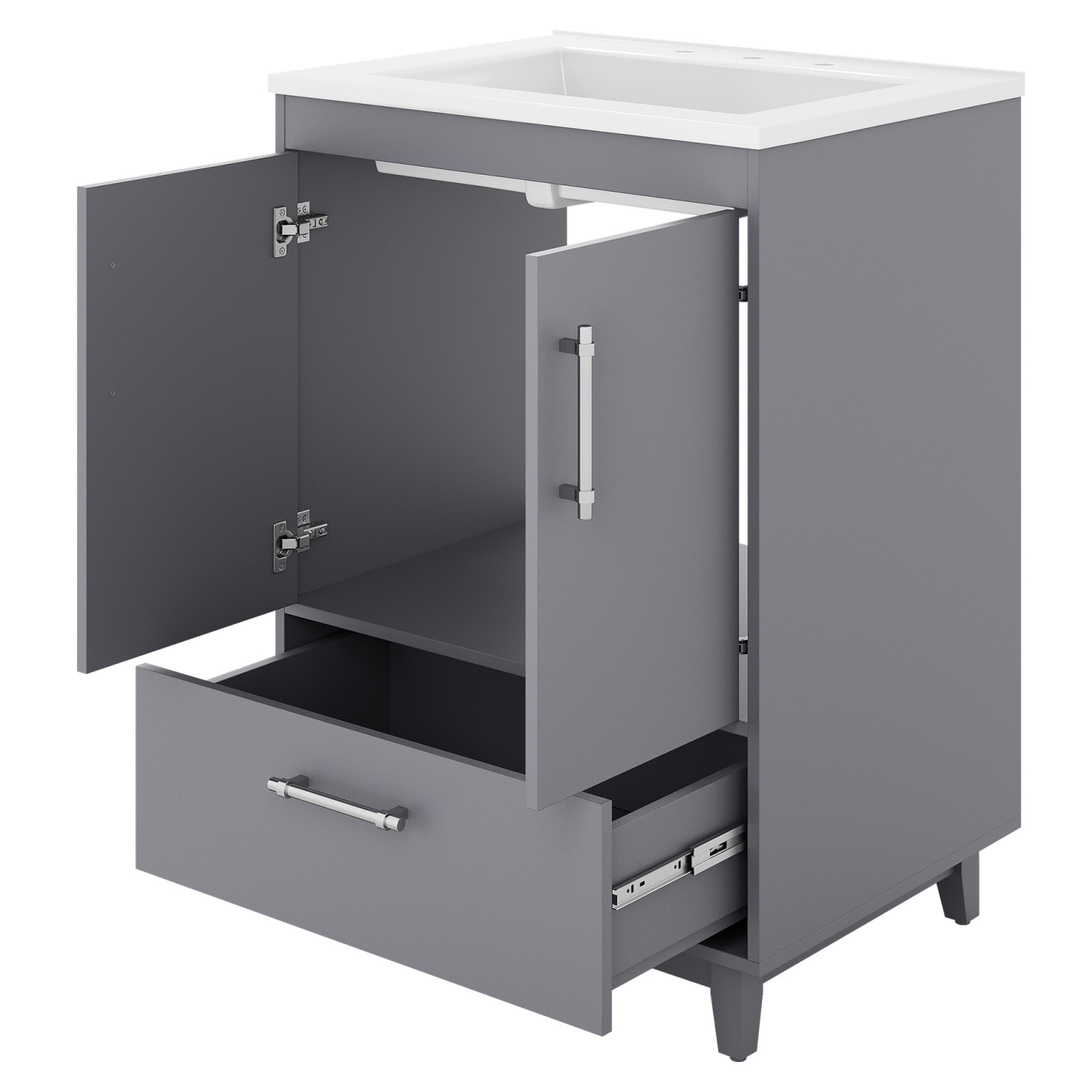 Serwall 24LZKD-GR Bath-Vanity-Combo - View #11