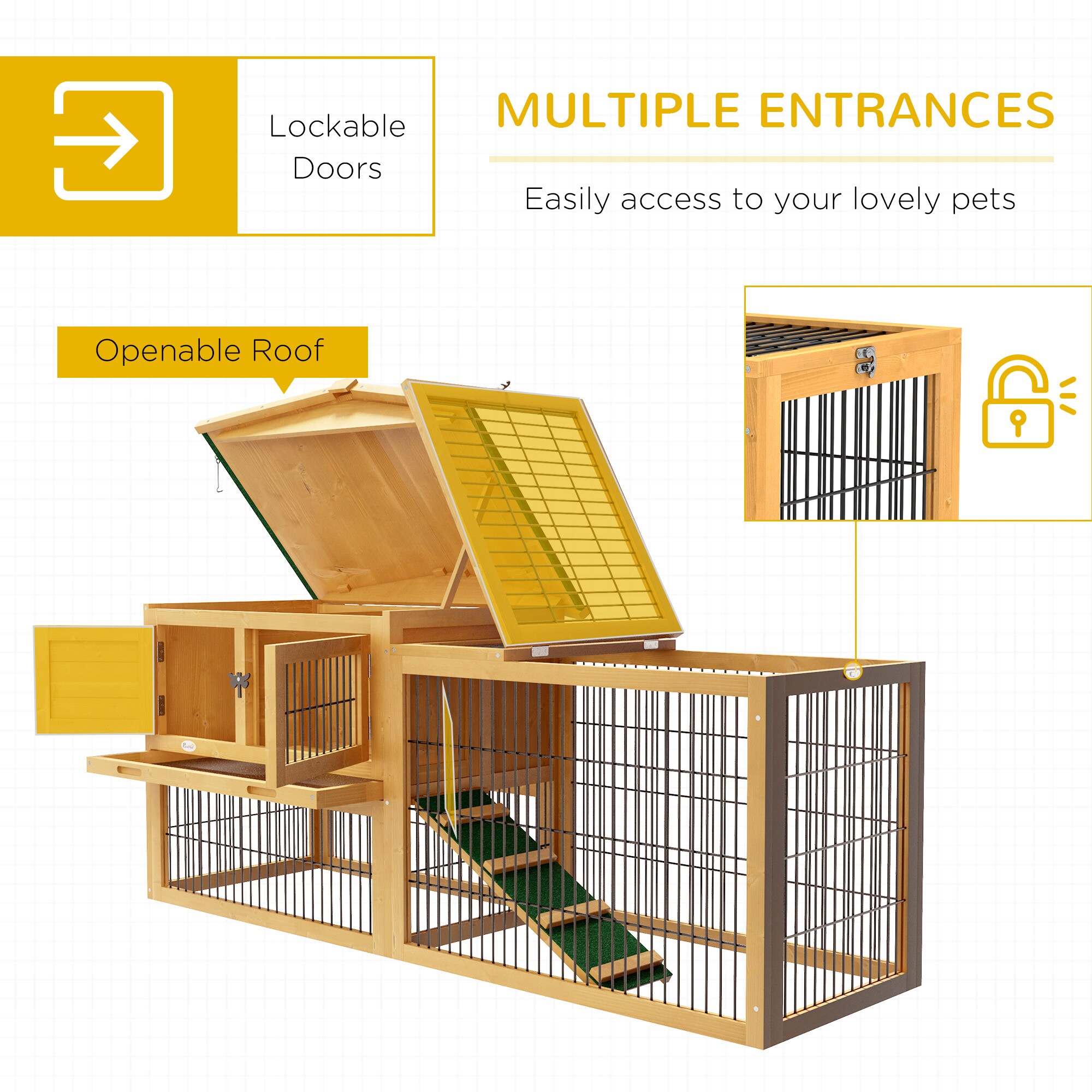 Tinyhomie LW-X-ASKARL424 Chicken-Coops-Rabbit-Hutches - View #4