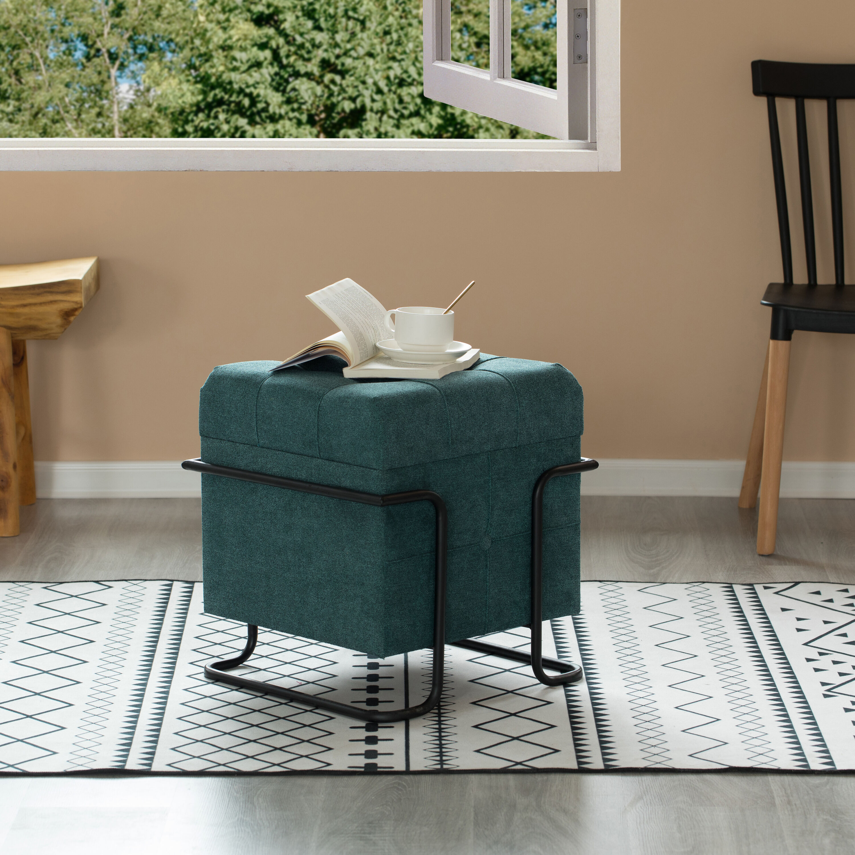FABULAXE QI003941.BL Indoor-Ottomans - View #3