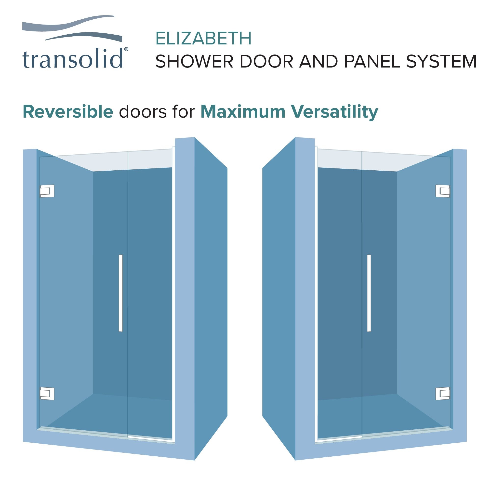 Transolid EHTB475297610C-BK-MB Shower-Doors - View #5
