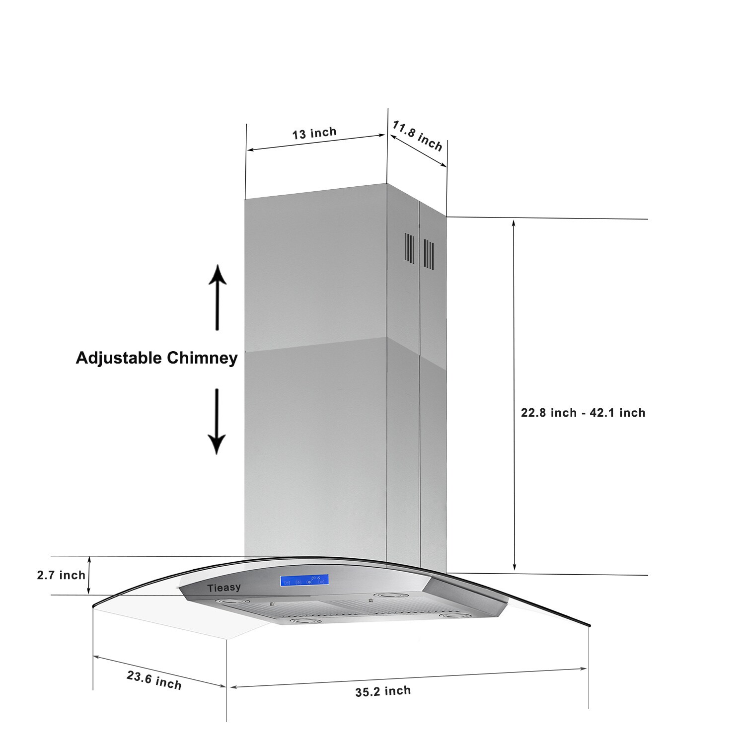 Maocao Hoom BH-P31ZV Island-Range-Hoods - View #4