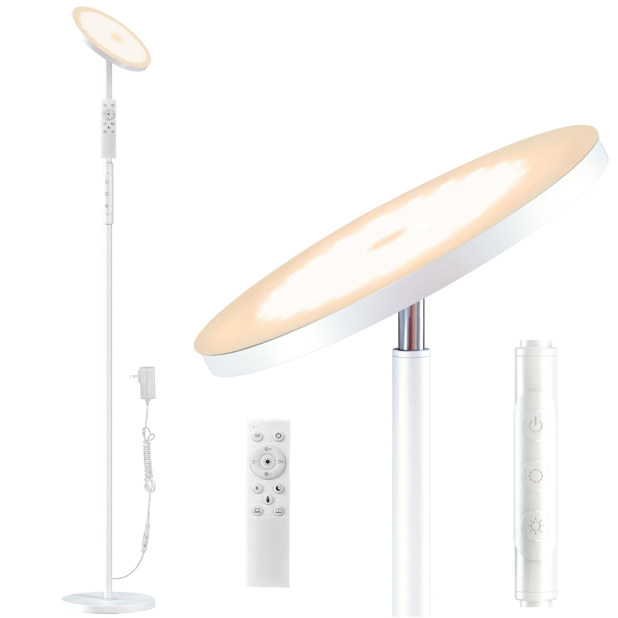 Aoibox  69 in Modern LED Floor Lamp 30W Super Bright with Remote and Touch Control Stepless Dimming 2700K 6500K