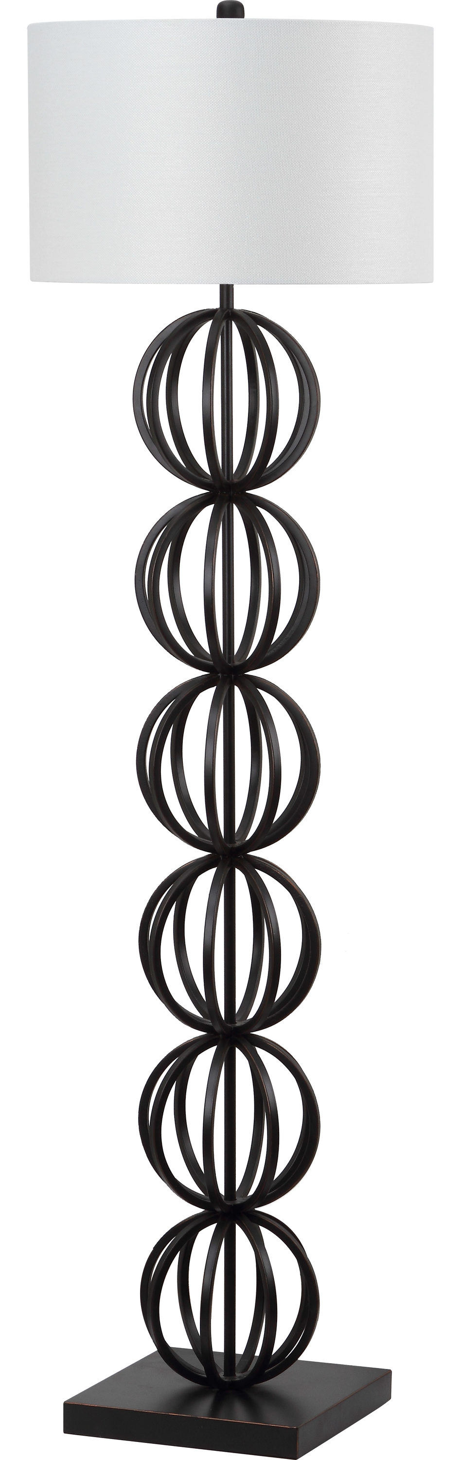 Safavieh LIT4300A Suzie 58.3-in Black Shaded Floor Lamp
