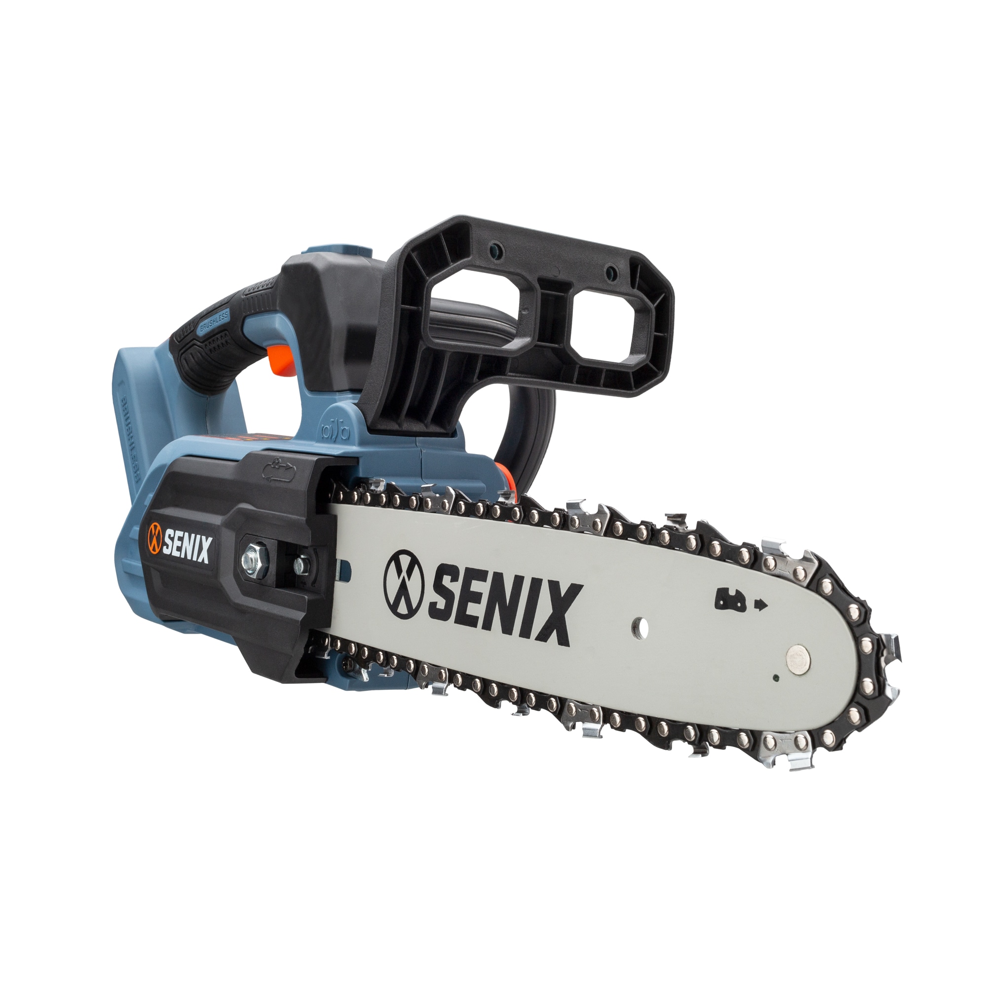 58 Volt Max* 10-Inch Cordless Brushless Pole Saw (Battery and Charger –  SENIX Tools