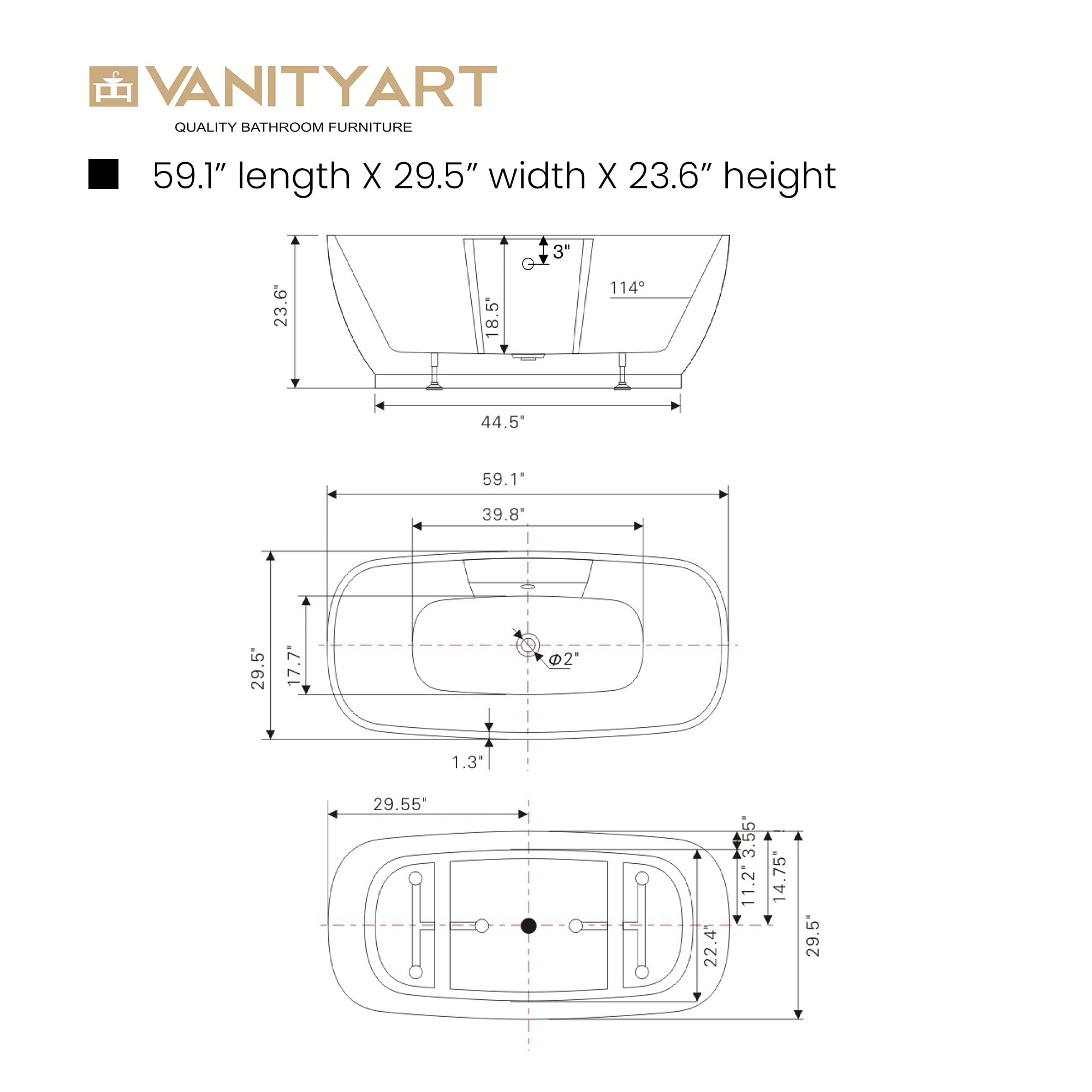 Vanity Art VA6835-S bathtubs - View #10