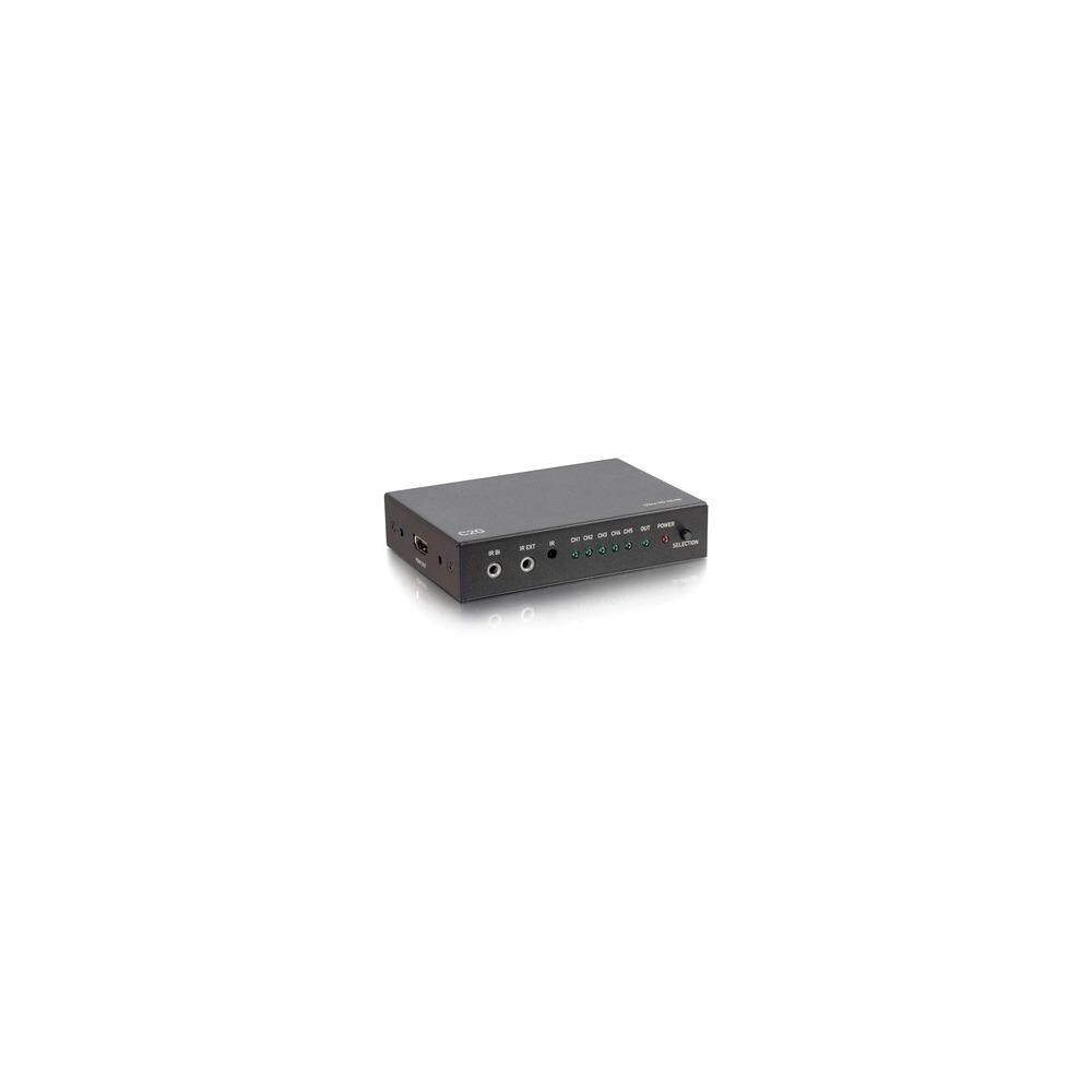 C2G ISTR200405  41397 UltraHD HDMI Selector Switch 5 x 1- 4K HDMI Switch- 5 x Inputs- 1 x Outputs- 5 x HDMI In- 1 x HDMI Out