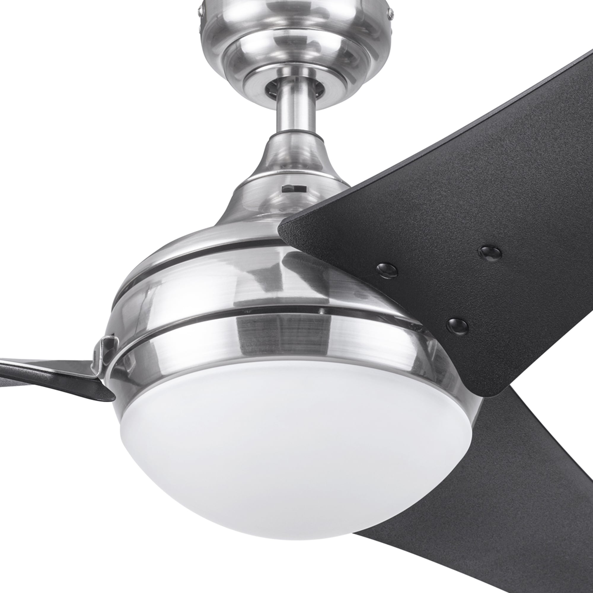 Prominence Home Thedas, 52 Inch Caged Indoor LED Ceiling Fan with Light,  Remote, Dual Mounting Options, 3 Modern Dual Finish Blades, Reversible  Motor 