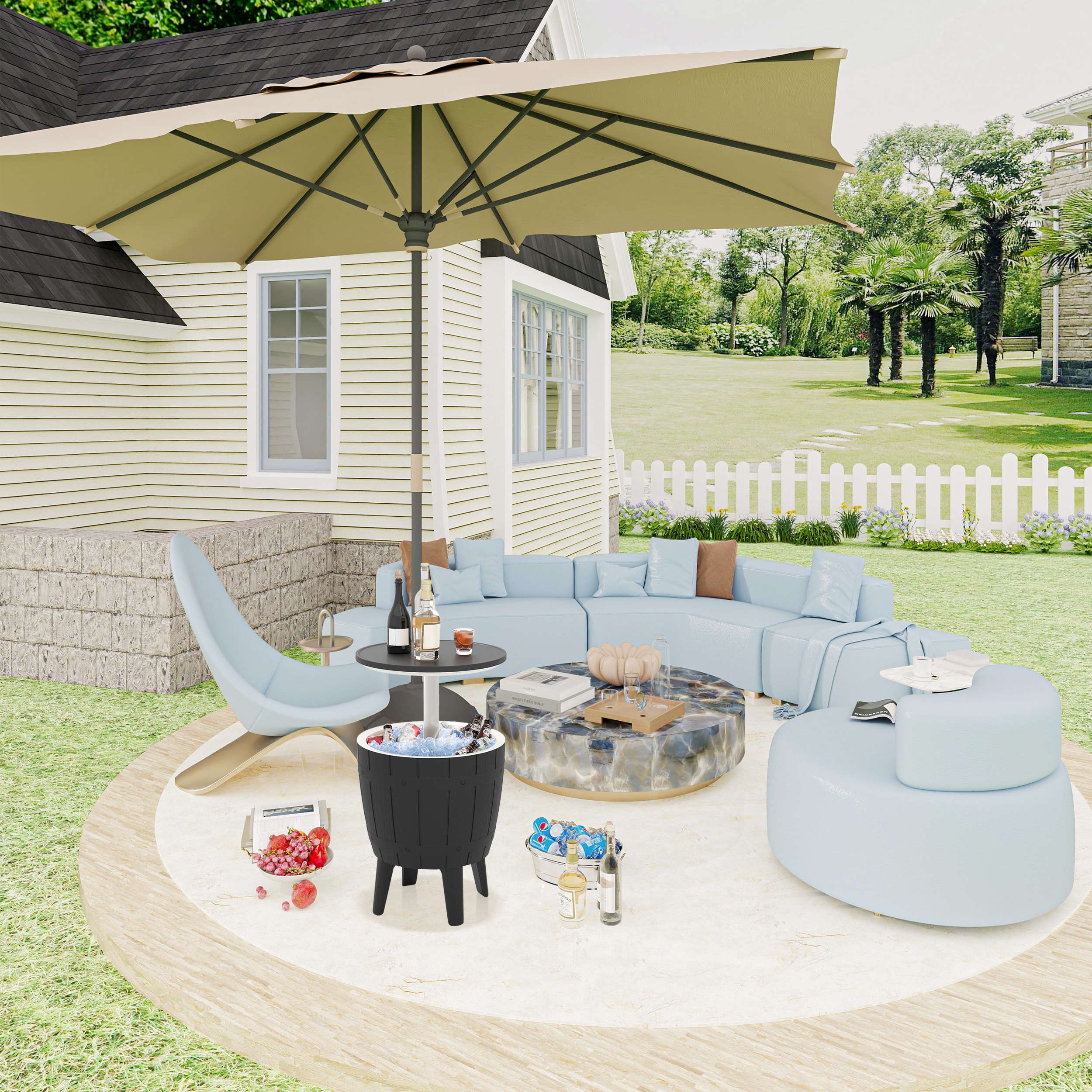 LIVIZA TDS11637BK Patio-Tables - View #4