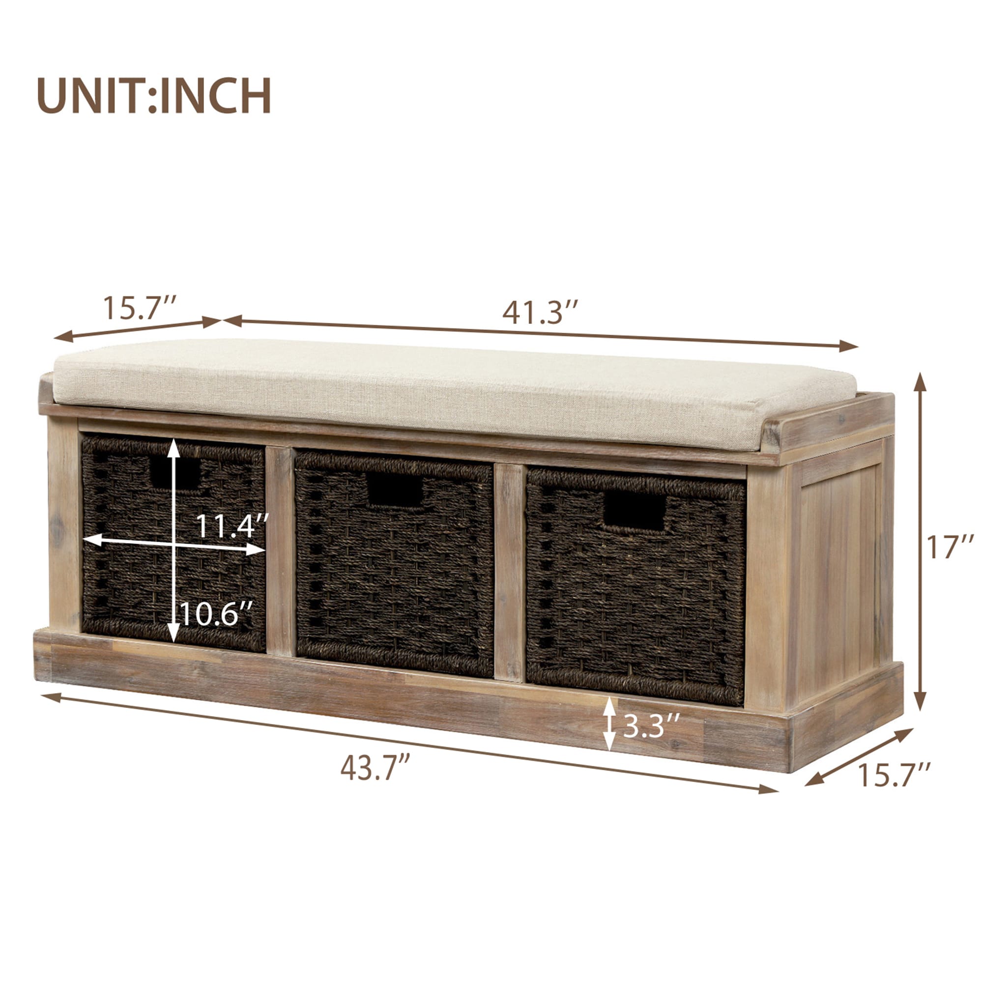 SINOFURN SYA330016WW bench - View #3