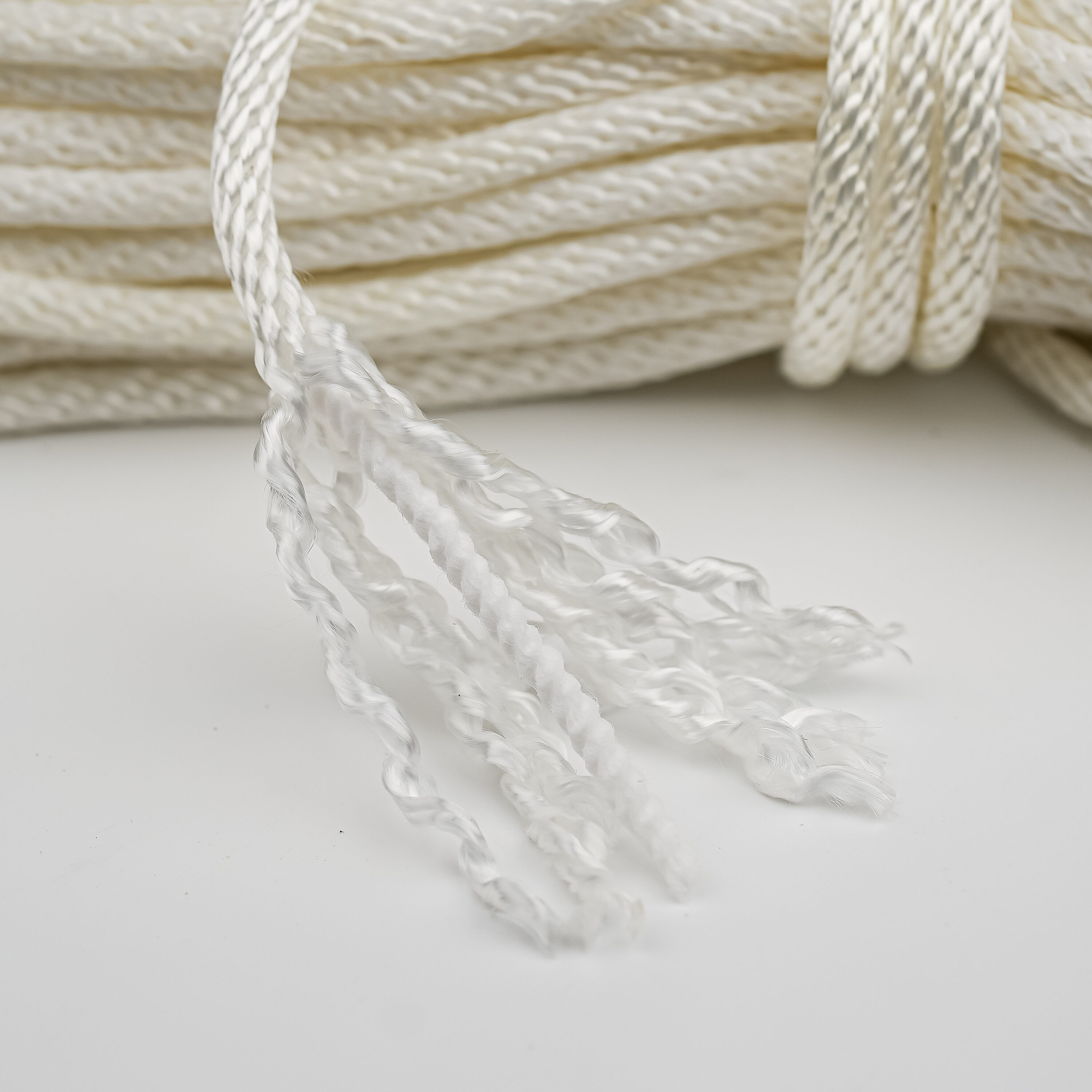 Blue Hawk 0.2188-in x 50-ft Braided Cotton Rope (By-the-Roll) in the Rope  (By-the-Roll) department at