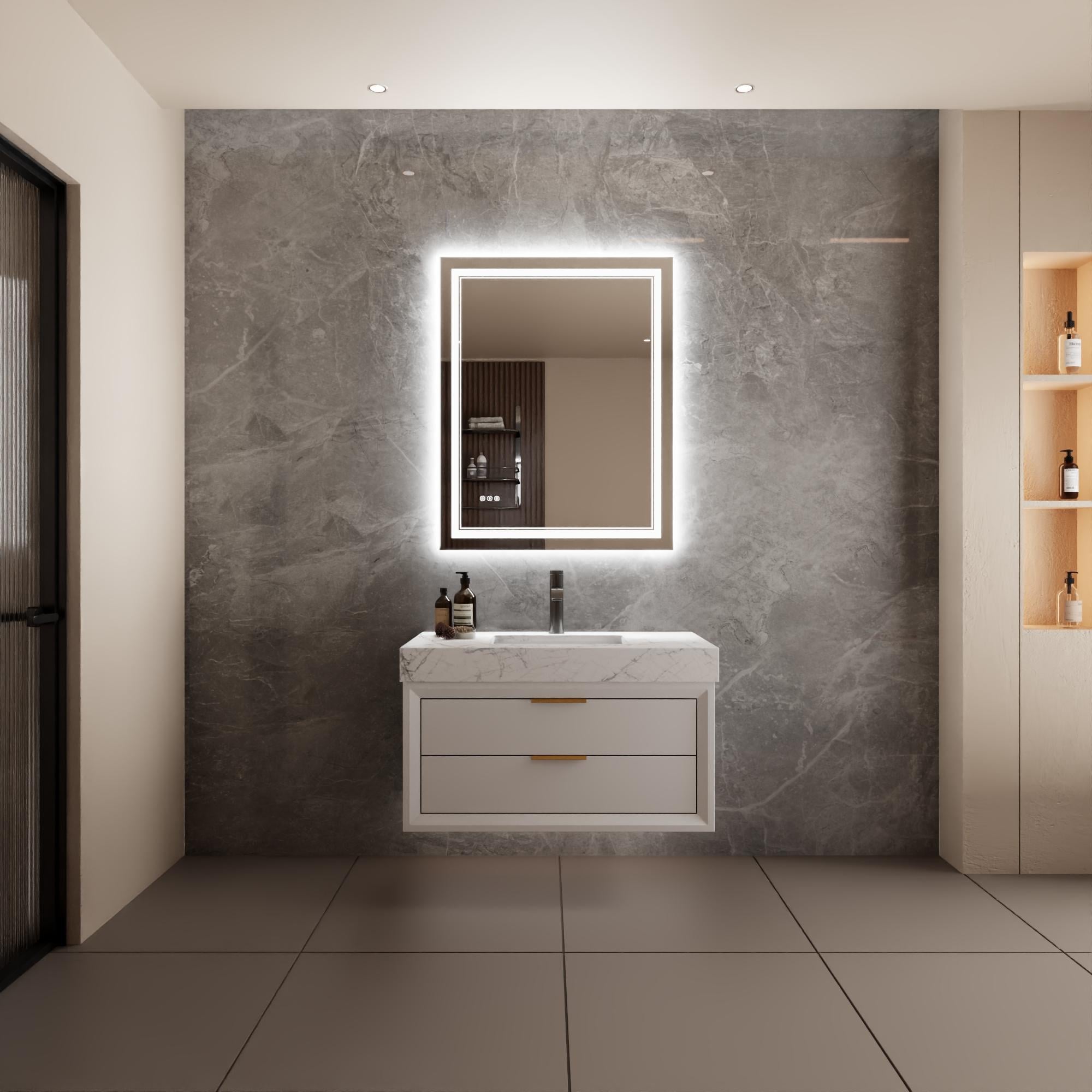 Bayfeve BFXB-7S3240-MIR Framed-Bath-Mirrors - View #4