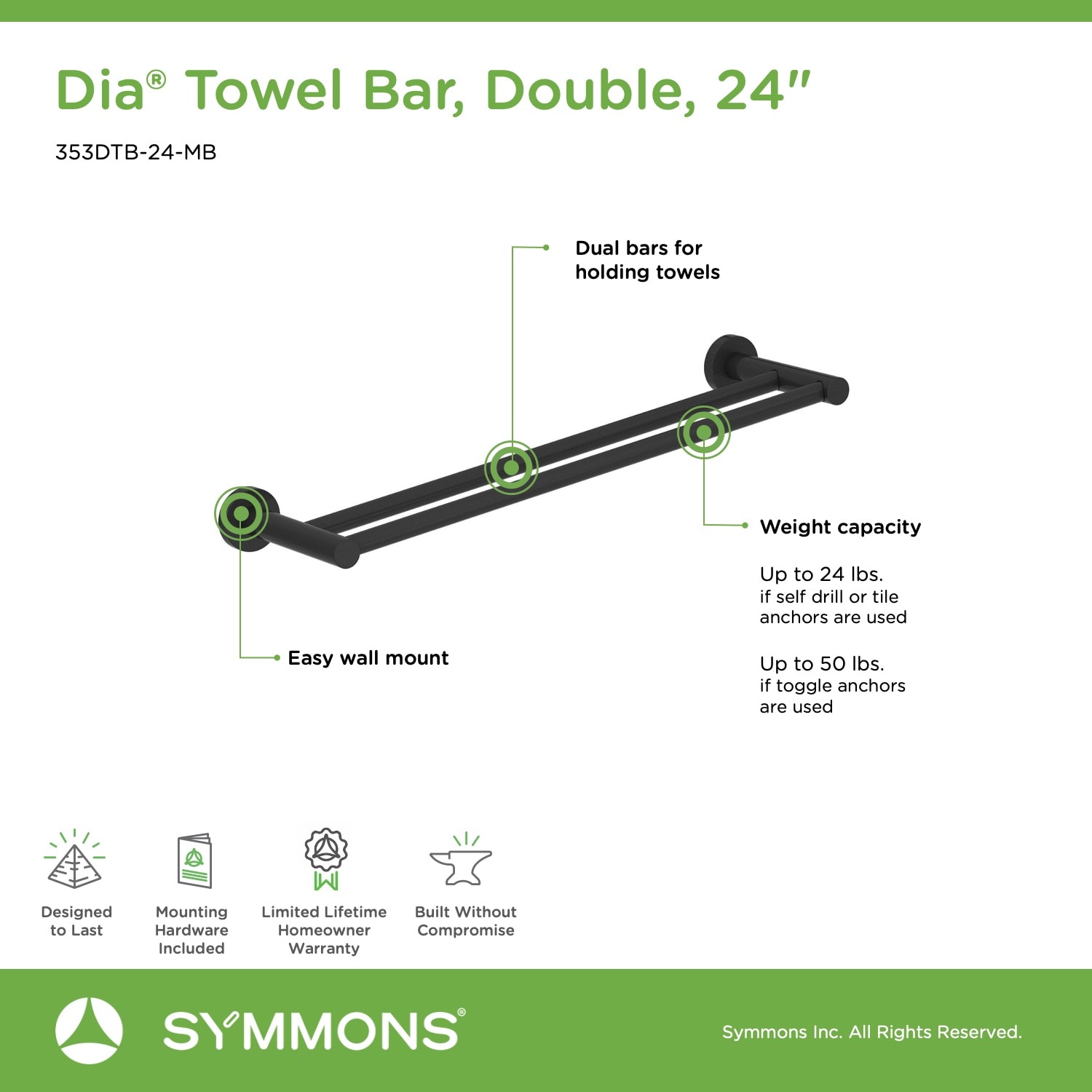 Symmons 353DTB-24-MB d060350 - View #3