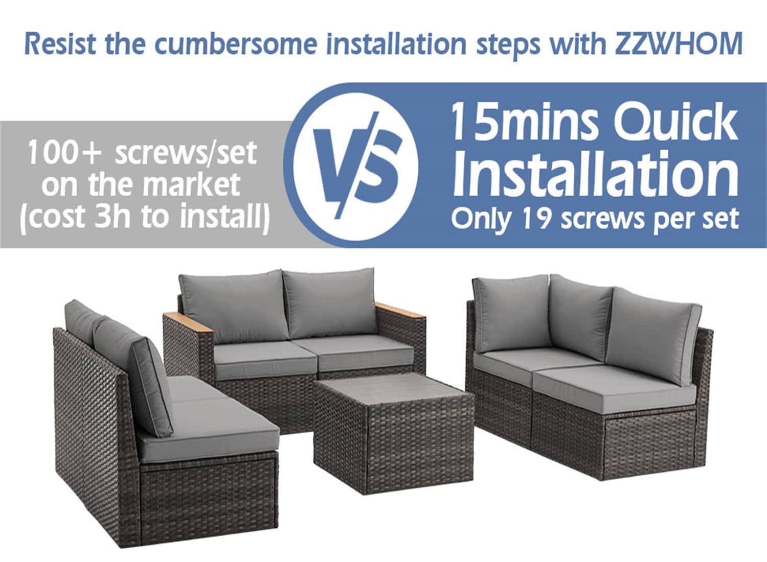 CESICIA JT34A Patio-Conversation-Sets - View #4
