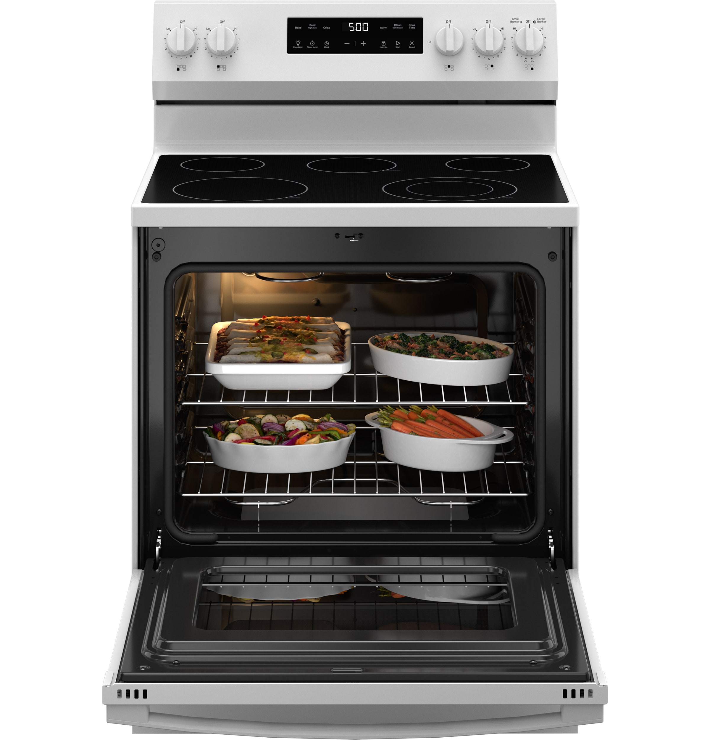 GE GRF500PVWW Freestanding-Electric-Ranges - View #2