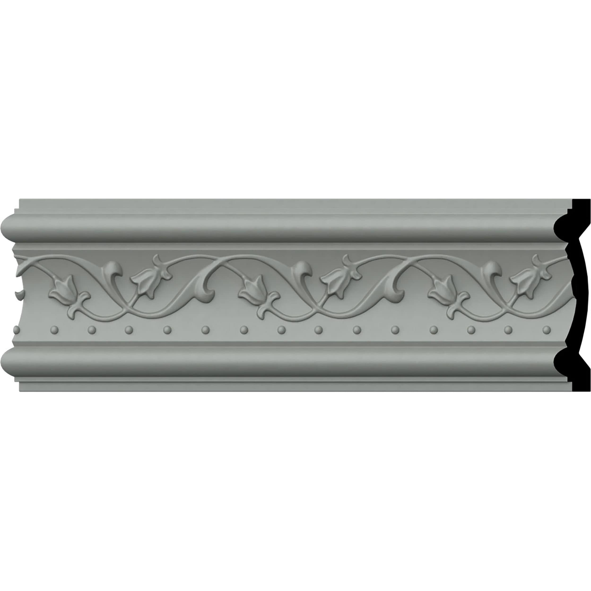 Marcella White Polyurethane Decorative Crown Moulding