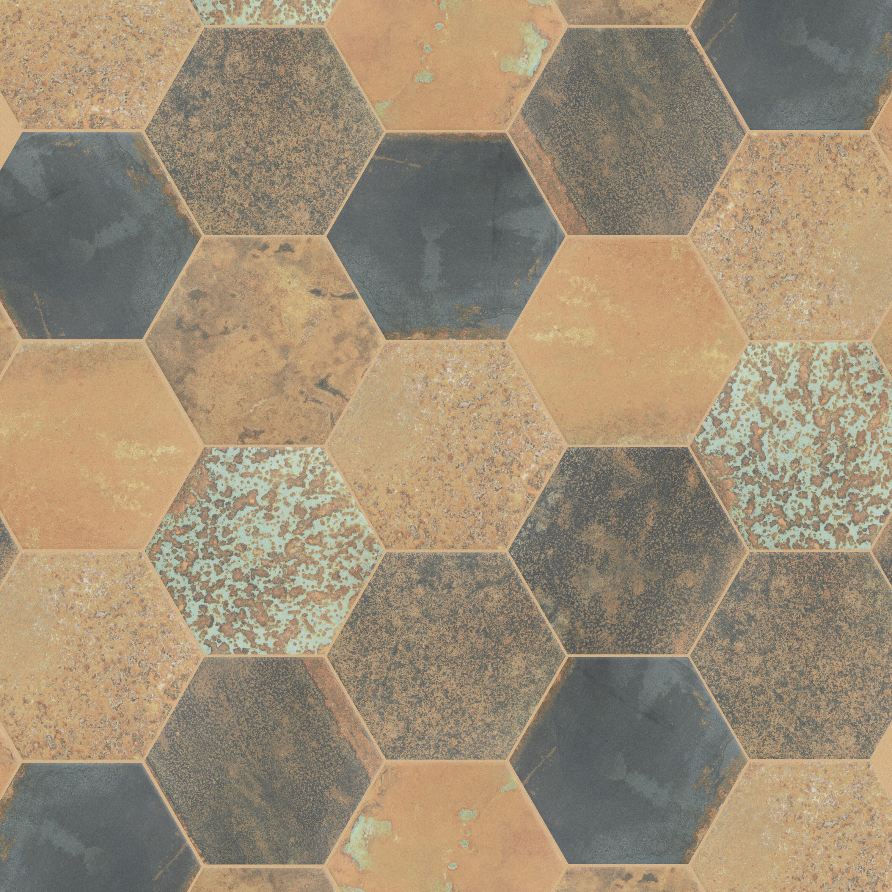 Maheno Hex 9.88" x 8.63" Matte Porcelain Wall & Floor Tile