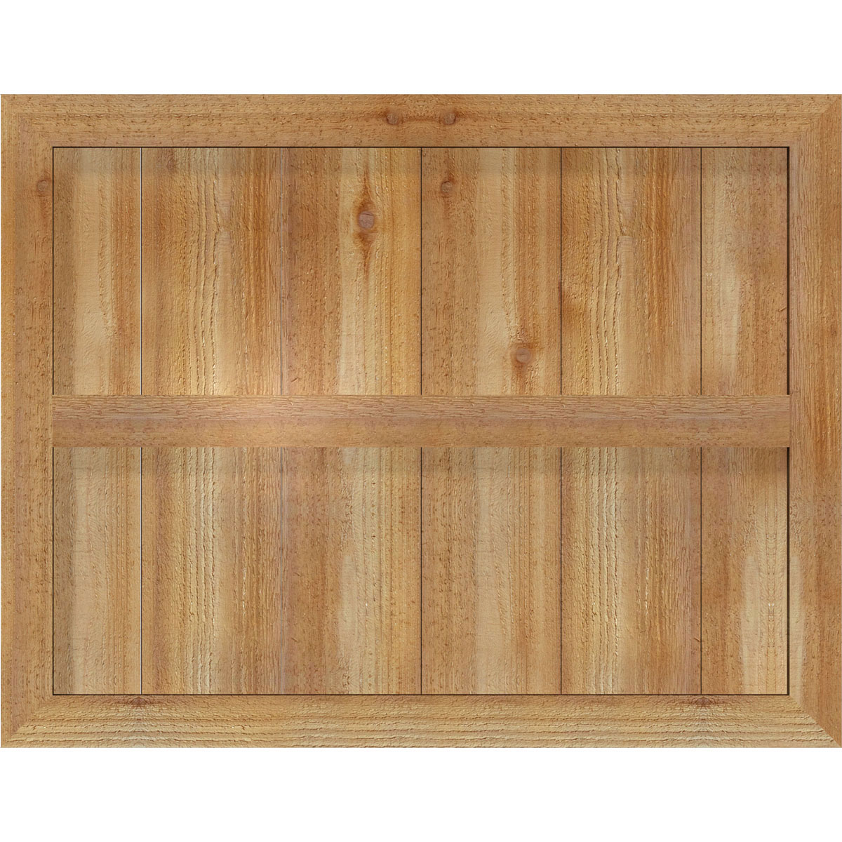 Ekena Millwork RBF06S32X025RWR 32.25-in W x 25-in H Unfinished Paintable/Stainable Board and batten Framed Wood Exterior Shutters ( 2 -Pack )