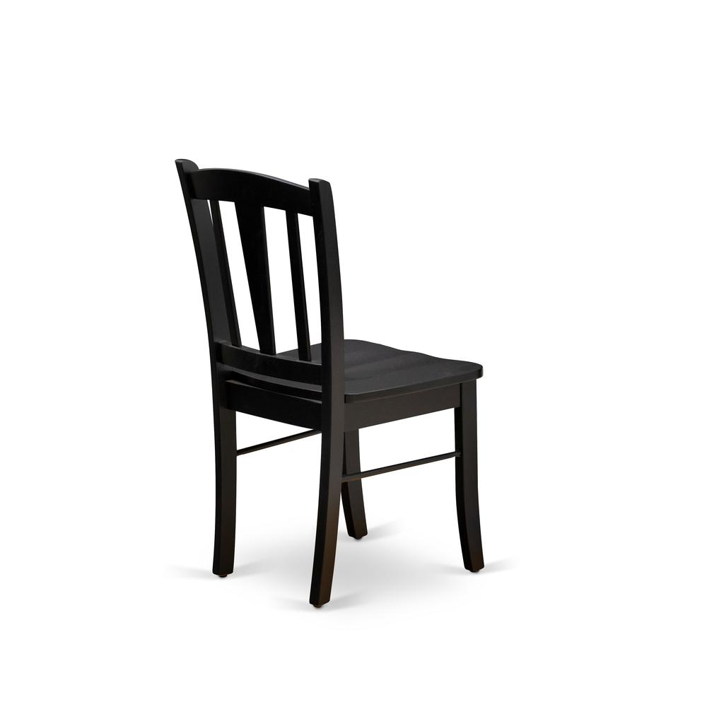 East West Furniture DLC-BLK-W Dining-Chairs - View #4