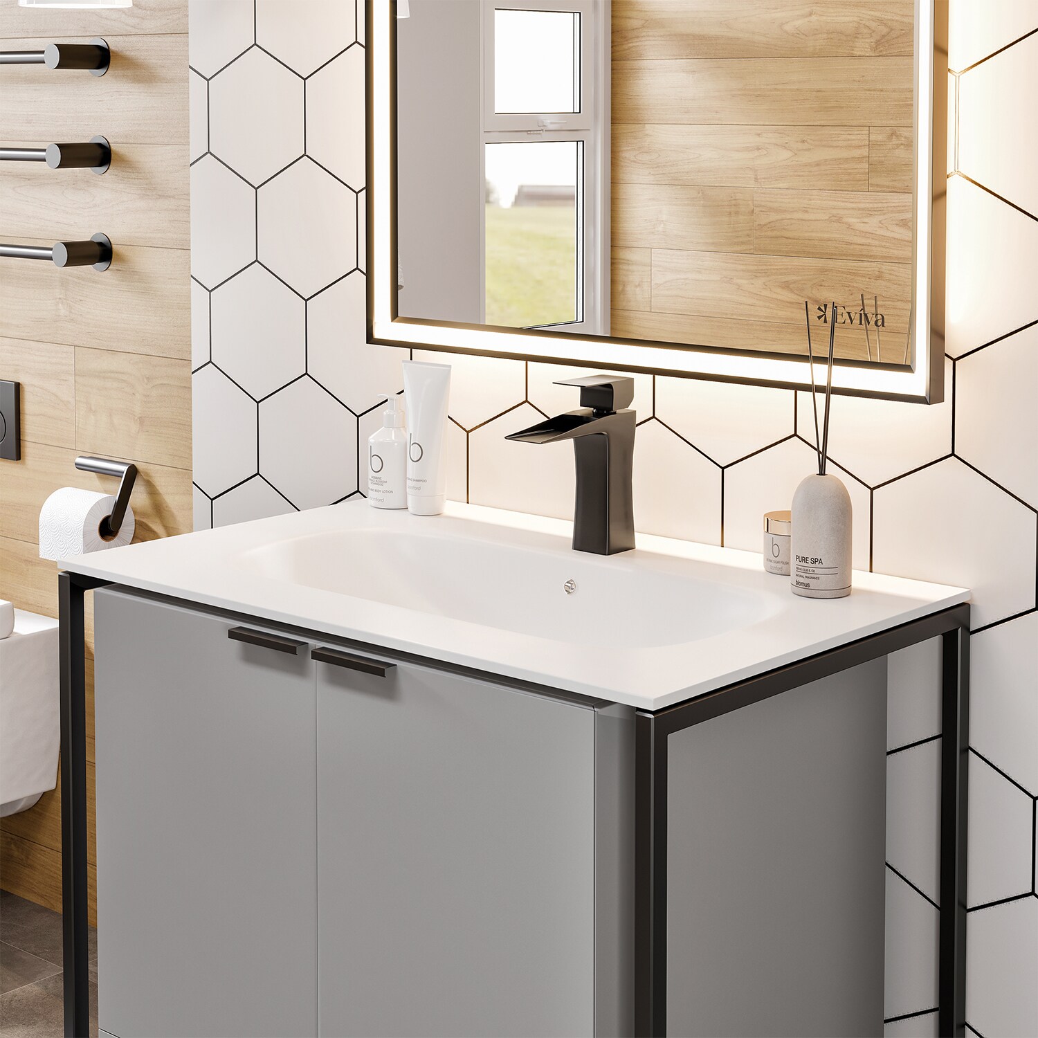 Eviva EVVN120-24GR Bath-Vanity-Combo - View #4