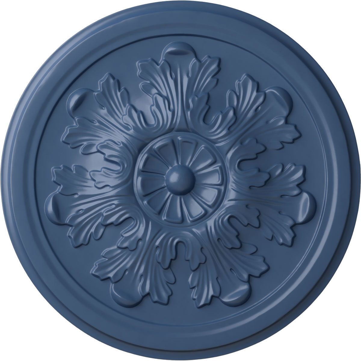 Ekena Millwork CM12LEAMF Legacy Acanthus 12.75-in W x 12.75-in L Painted Americana Polyurethane Whole Ceiling Medallion