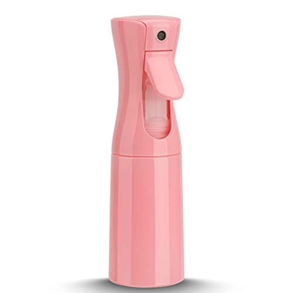Anqtovp  Continuous Ultra Fine Mist Spray Bottle for Hair Salons Plants Skin Care Cleaning Durable BPA Free PET Material 200ml Pink 1 pack