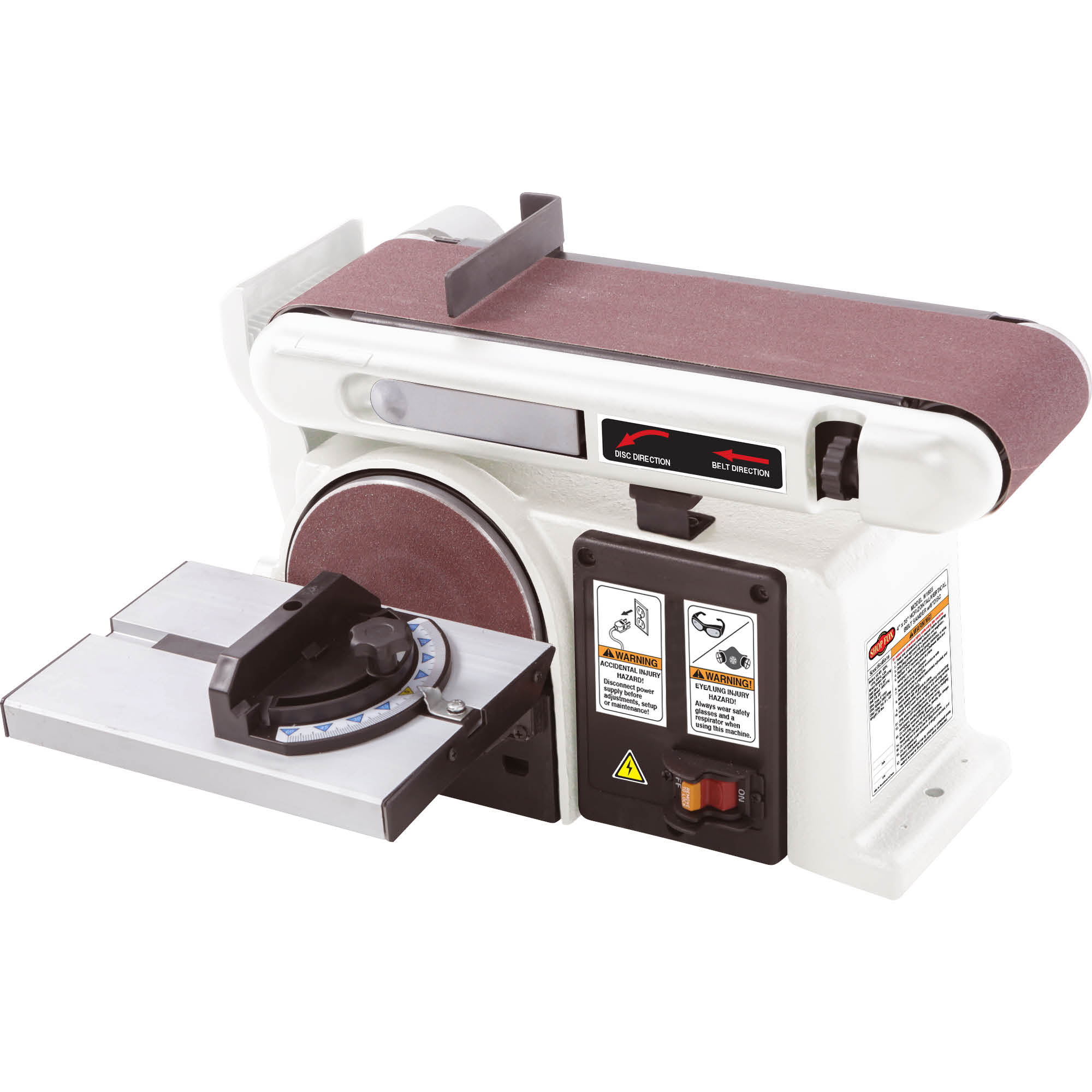 Shop Fox W1855 120-Volts 15 -Amp Brushless Belt Sander with Dust Management